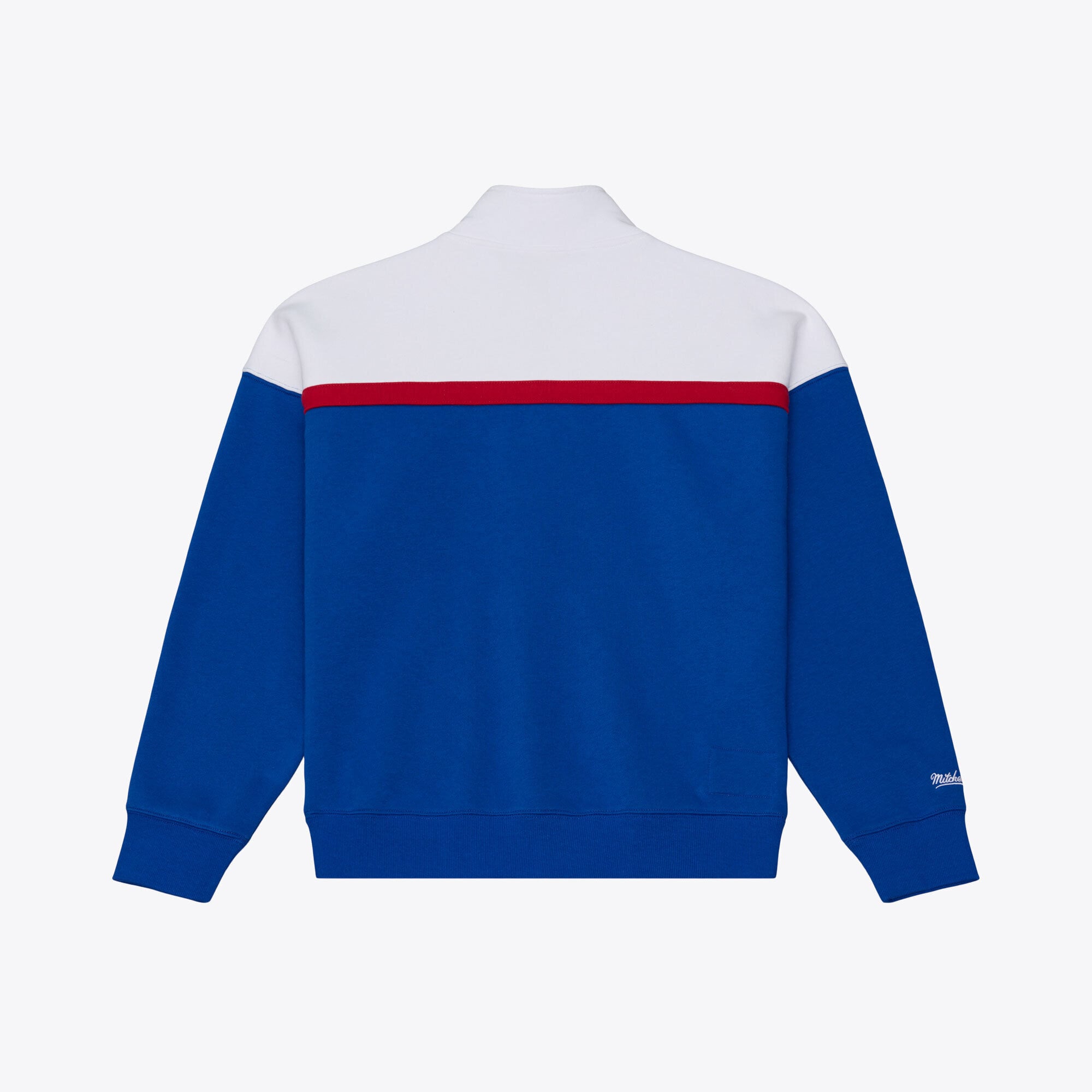 Pull à col zippé Mitchell & Ness Royal Buffalo Bills pour femme