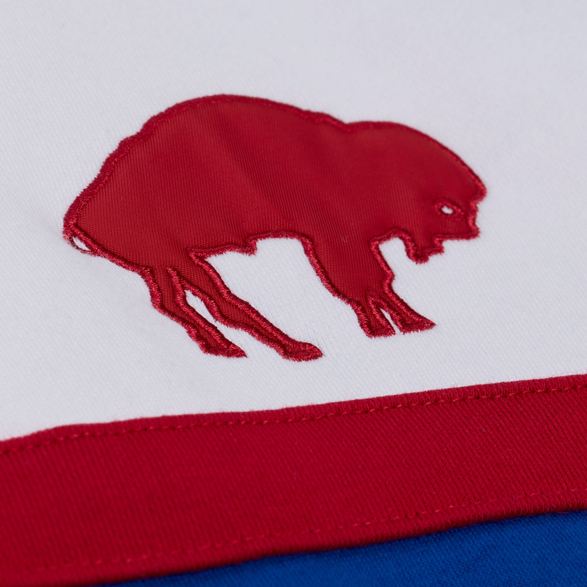 Pull à col zippé Mitchell & Ness Royal Buffalo Bills pour femme
