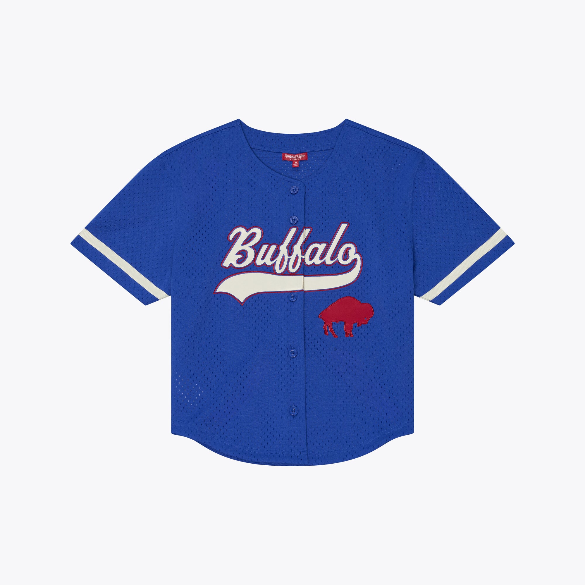 Women's Mitchell & Ness Royal Buffalo Bills Retro Roots Baseball Jersey