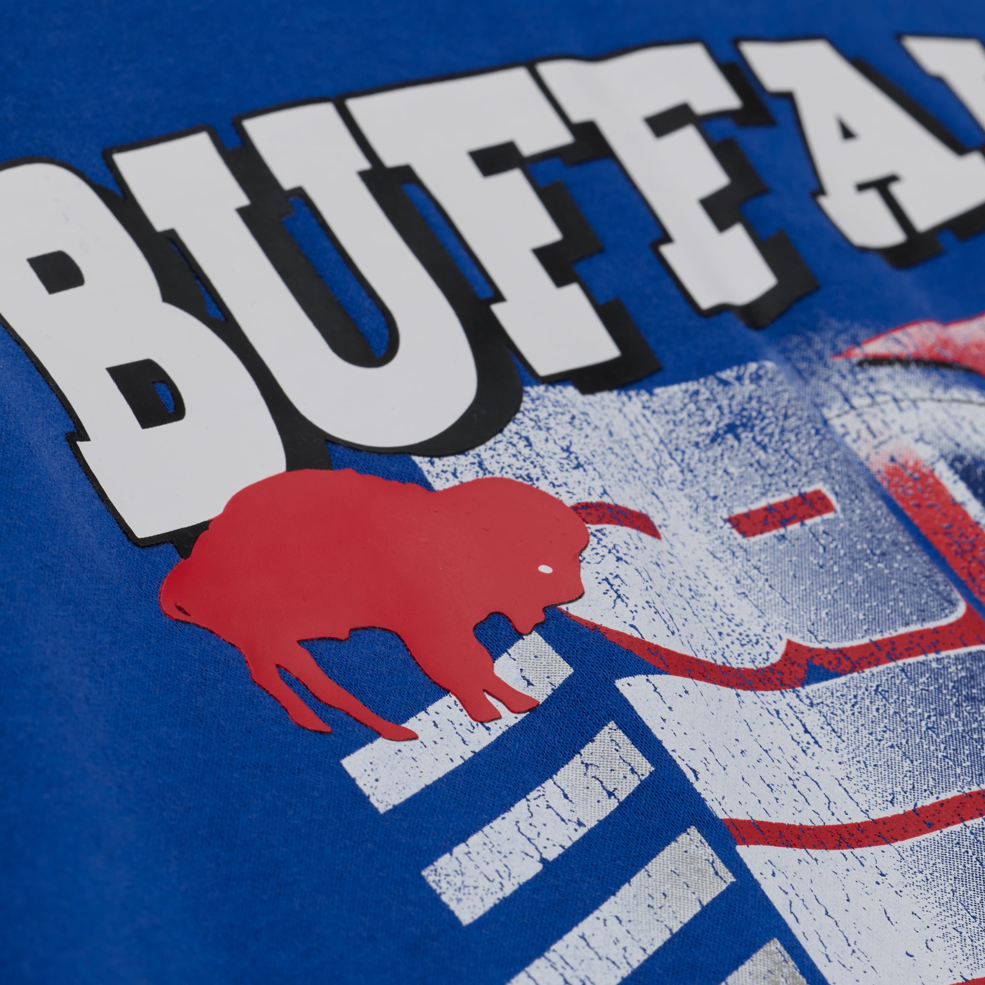 Sweat-shirt à col rond Mitchell & Ness Royal Buffalo Bills pour femme