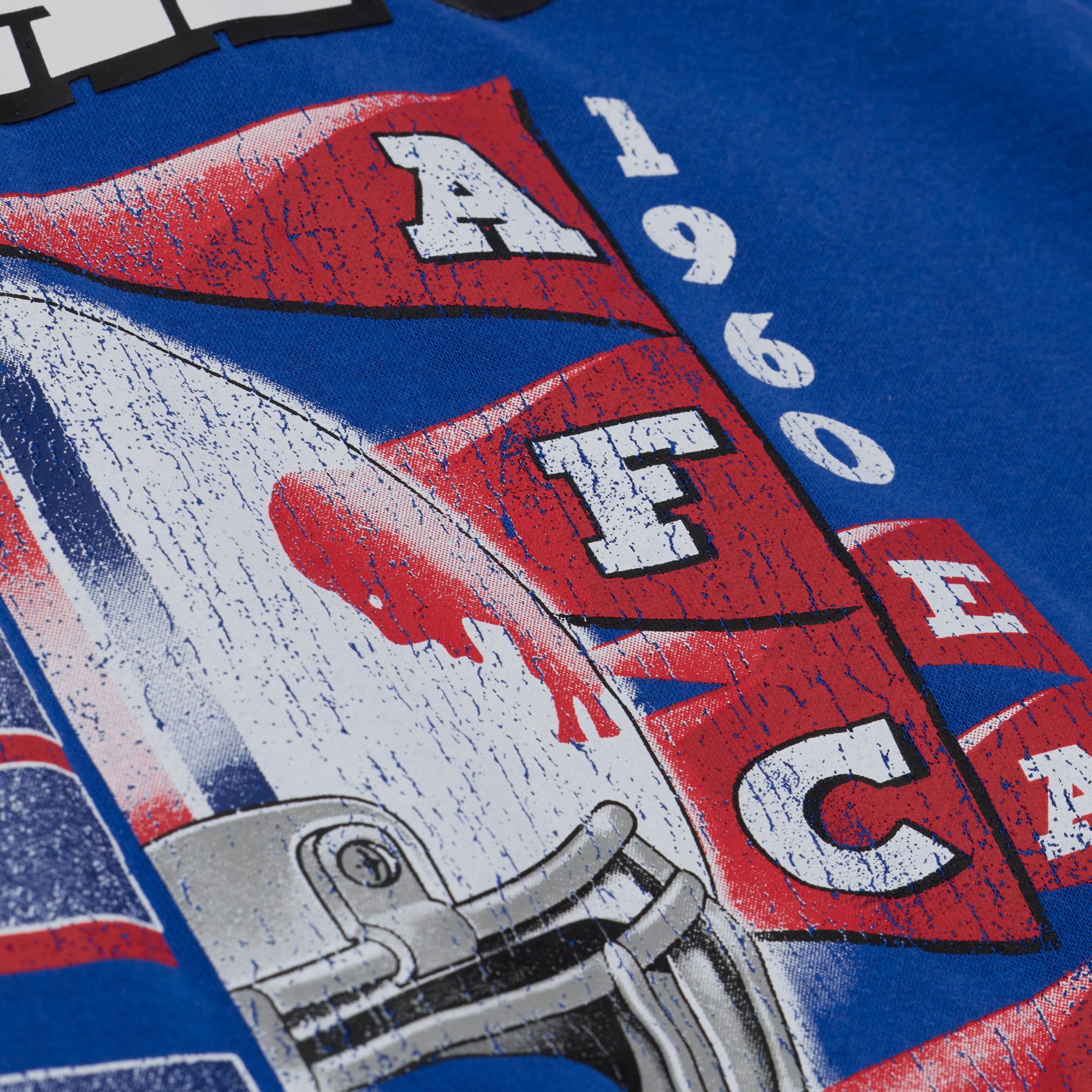 Sweat-shirt à col rond Mitchell & Ness Royal Buffalo Bills pour femme