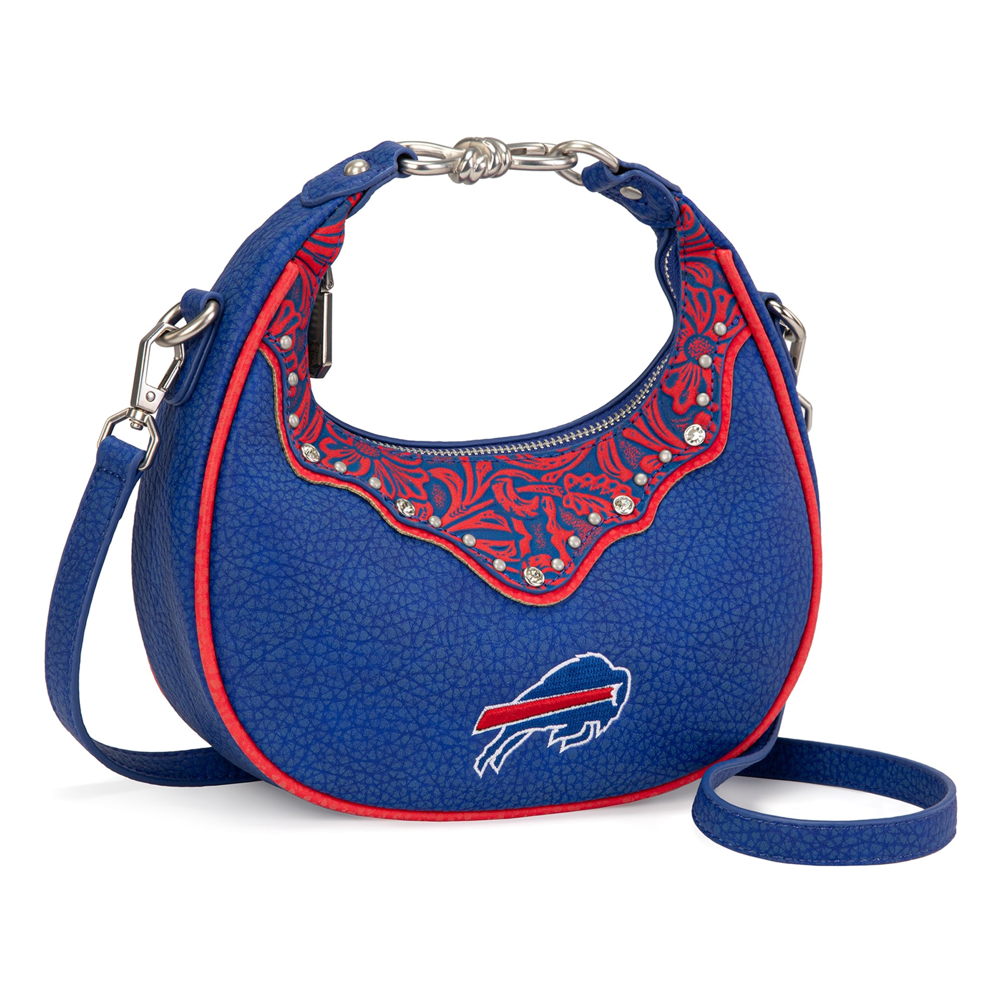 Sac à bandoulière croissant Montana West Buffalo Bills pour femmes