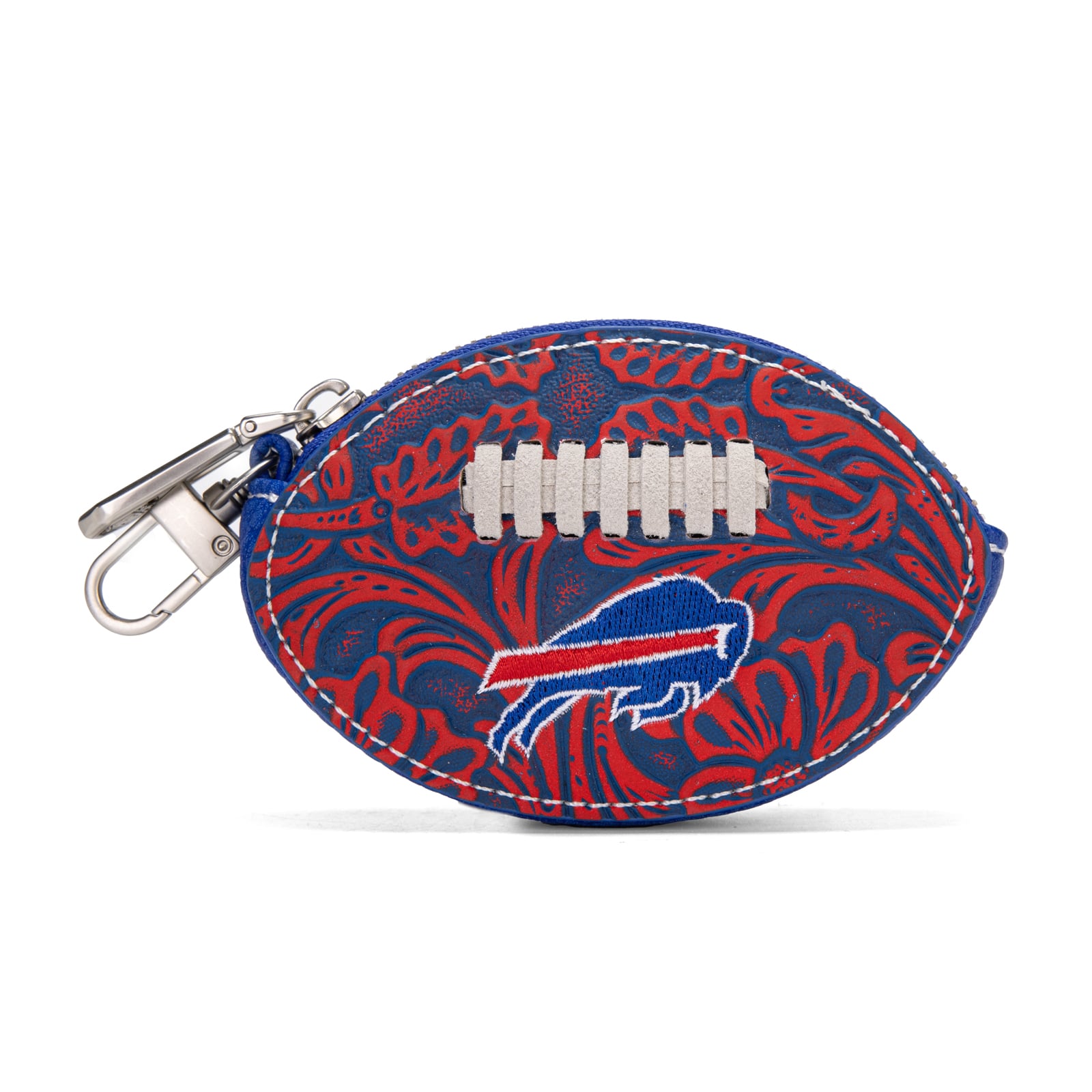 Porte-clés de sac pour femme, motif football américain des Buffalo Bills de Montana West