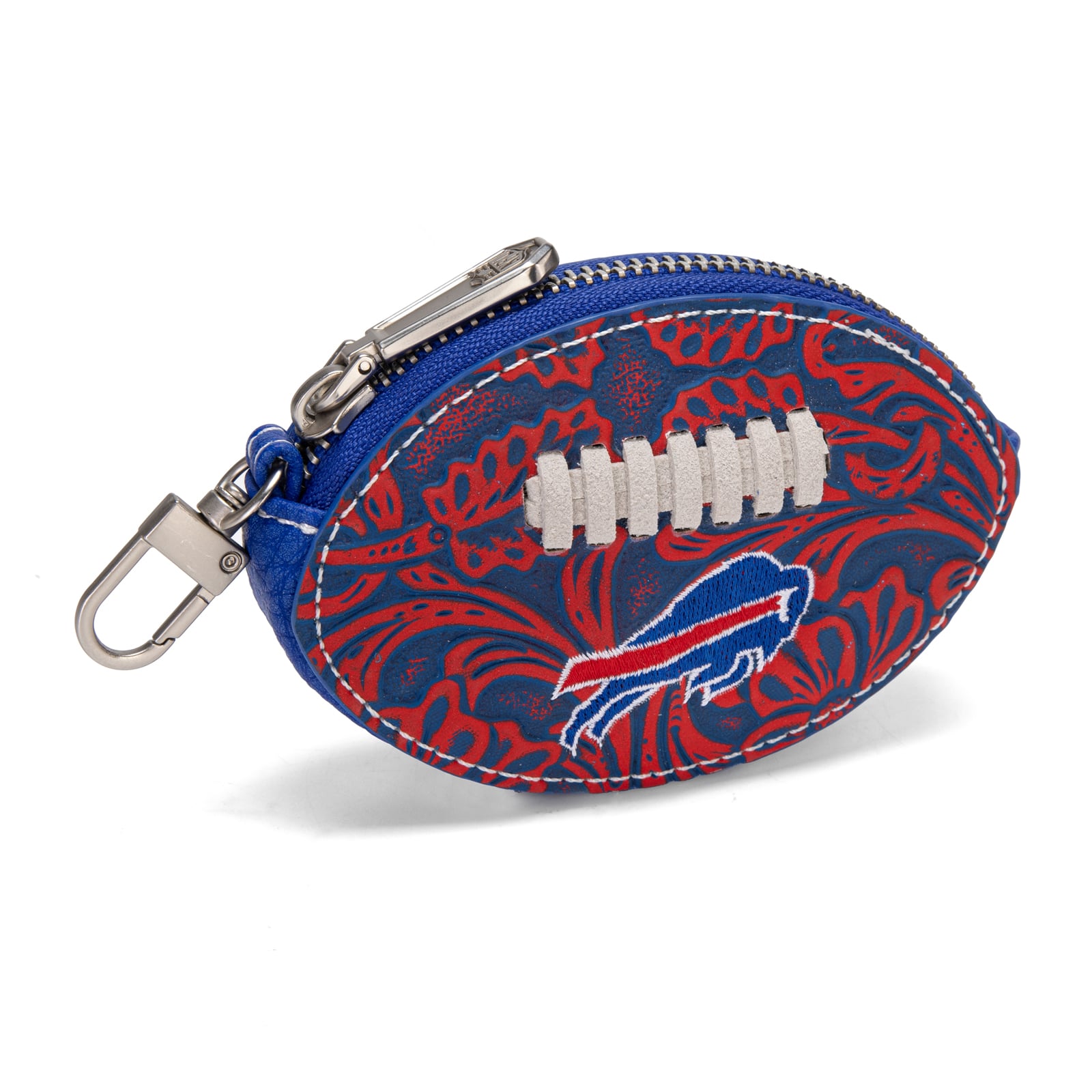 Porte-clés de sac pour femme, motif football américain des Buffalo Bills de Montana West