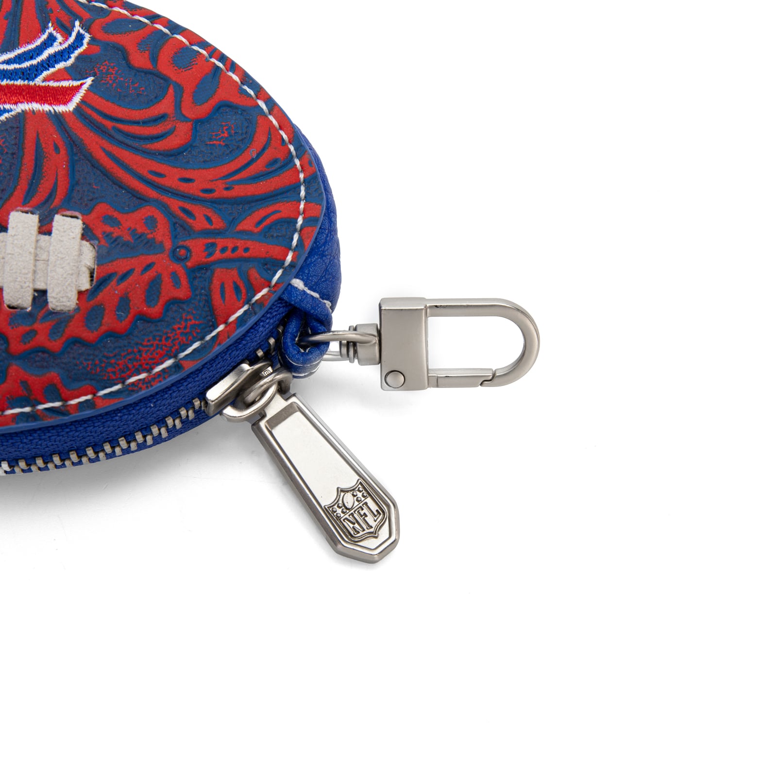 Porte-clés de sac pour femme, motif football américain des Buffalo Bills de Montana West