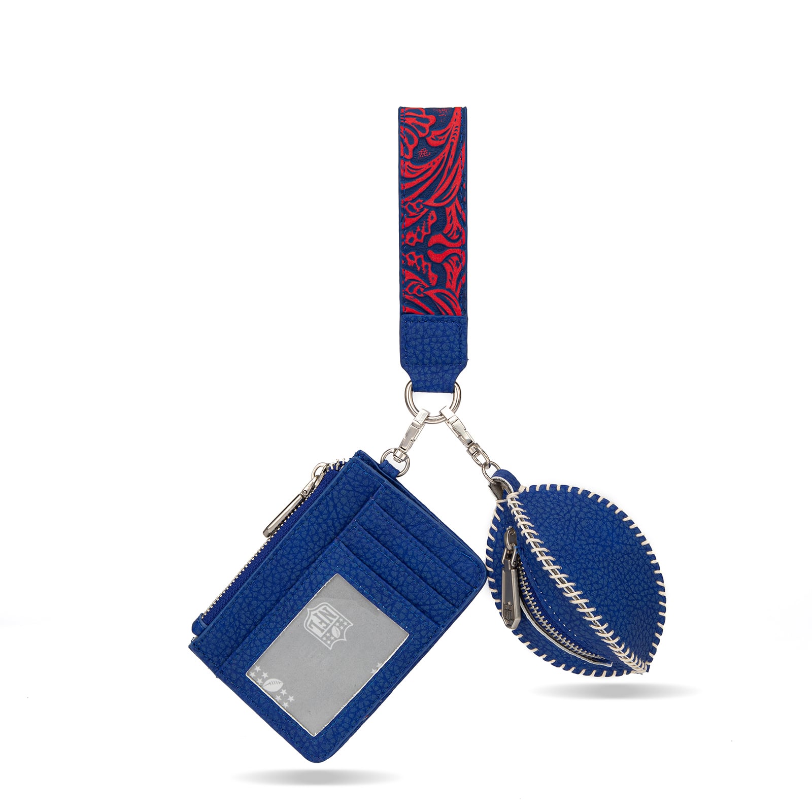 Portefeuille et bracelet porte-clés football américain Montana West Buffalo Bills pour femme