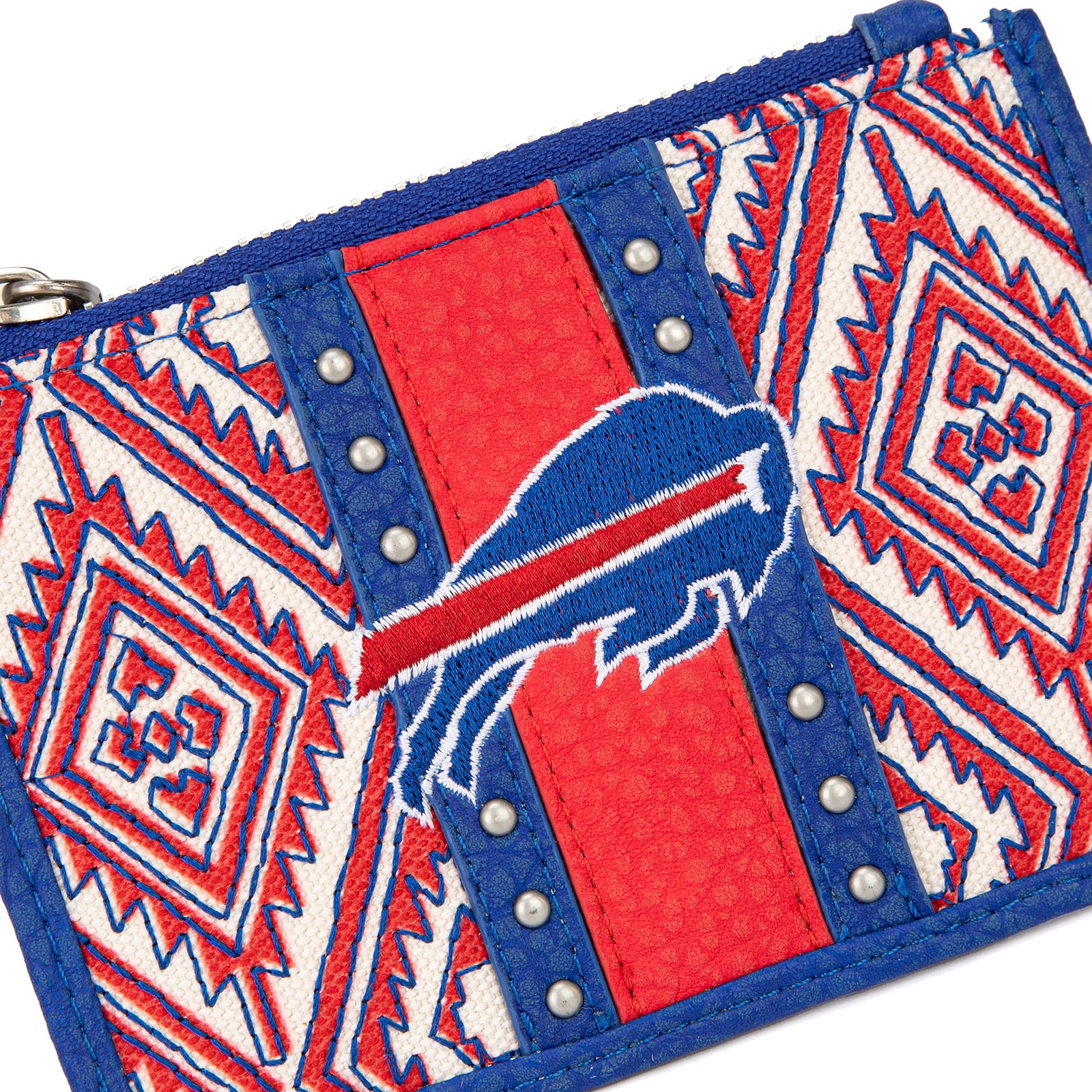 Portefeuille et bracelet porte-clés football américain Montana West Buffalo Bills pour femme