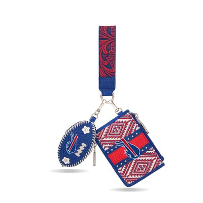 Buffalo Bills Montana West Women's Wallet & Football Charm Wristlet