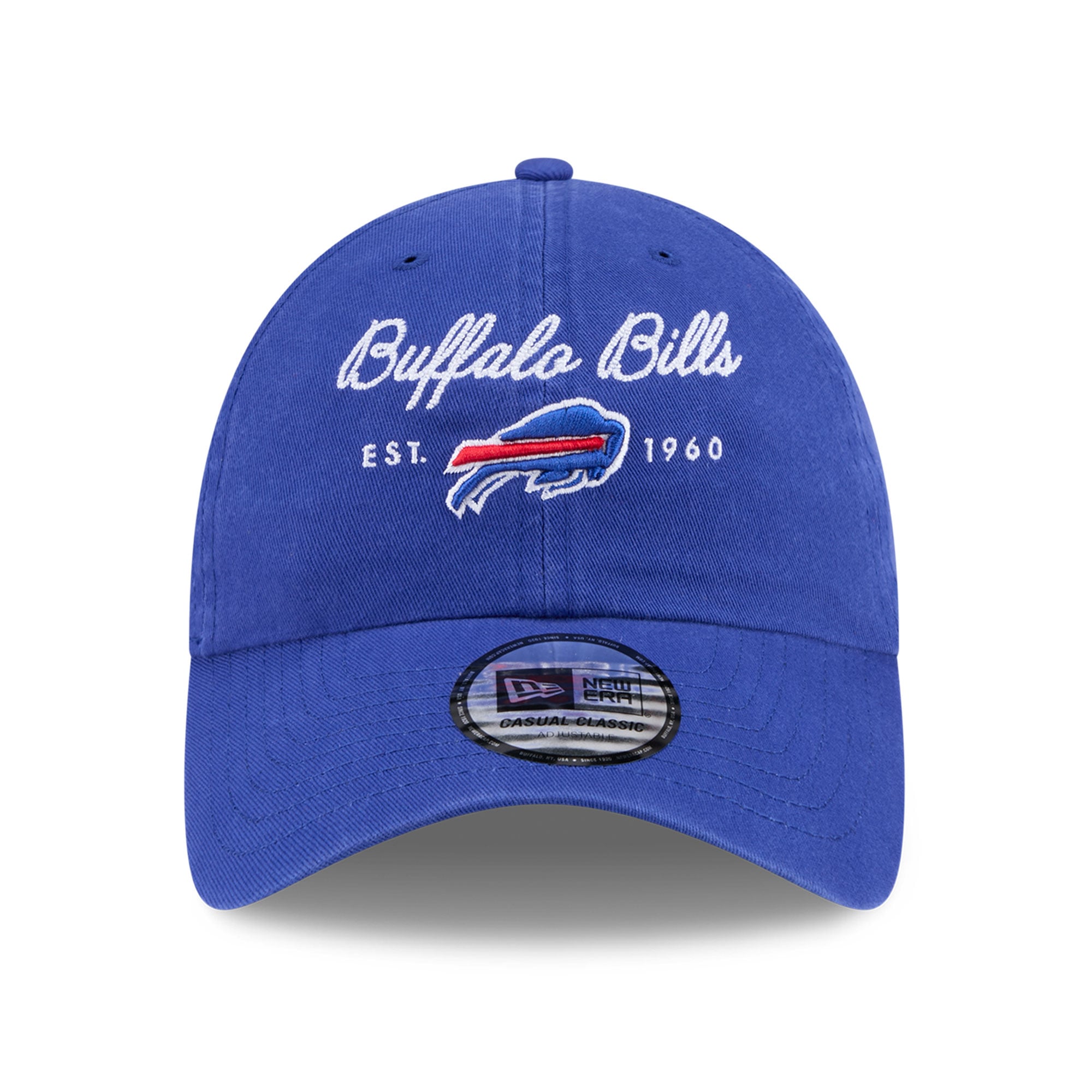 Women's New Era Blue Buffalo Bills Script Casual Classic Adjustable Hat