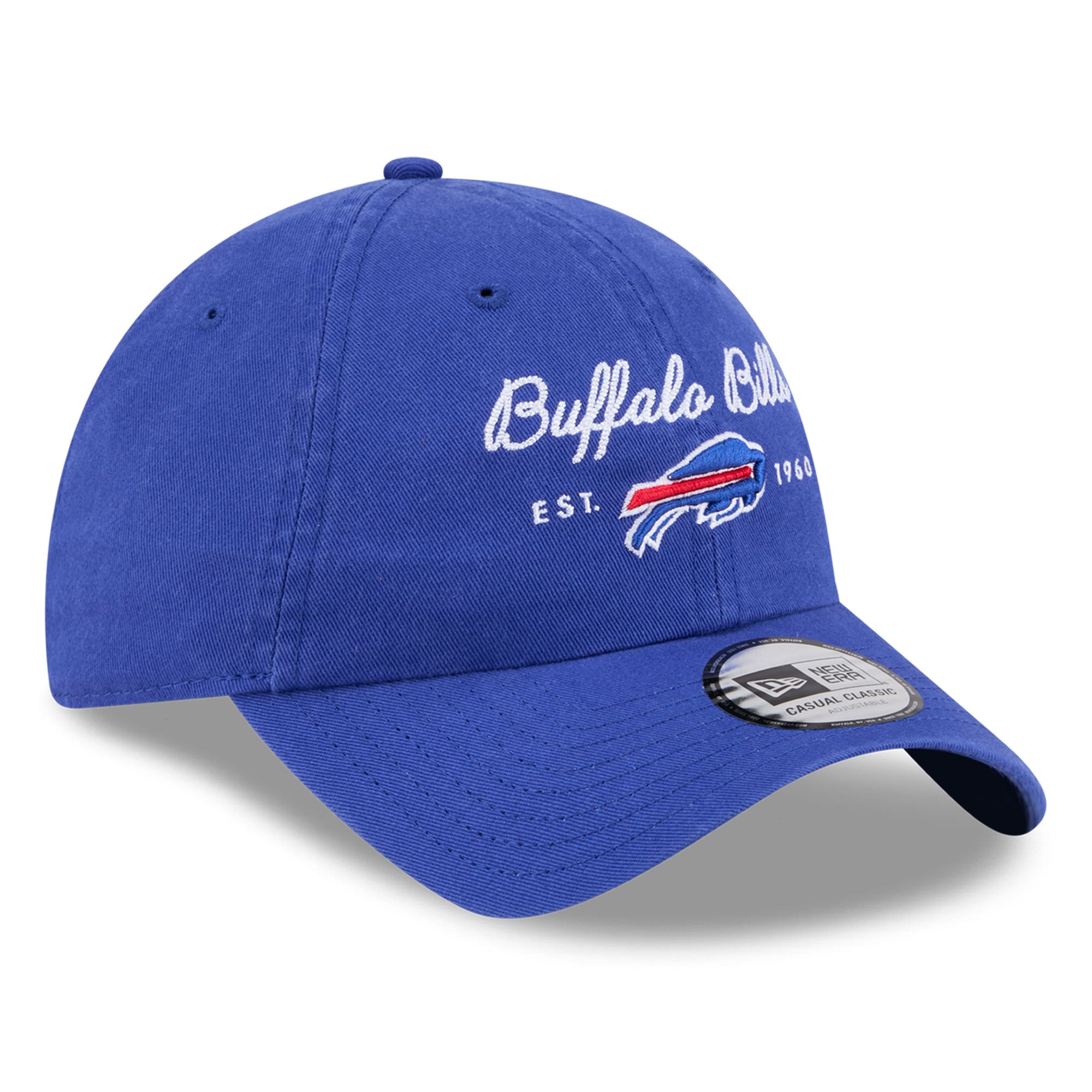 Women's New Era Blue Buffalo Bills Script Casual Classic Adjustable Hat