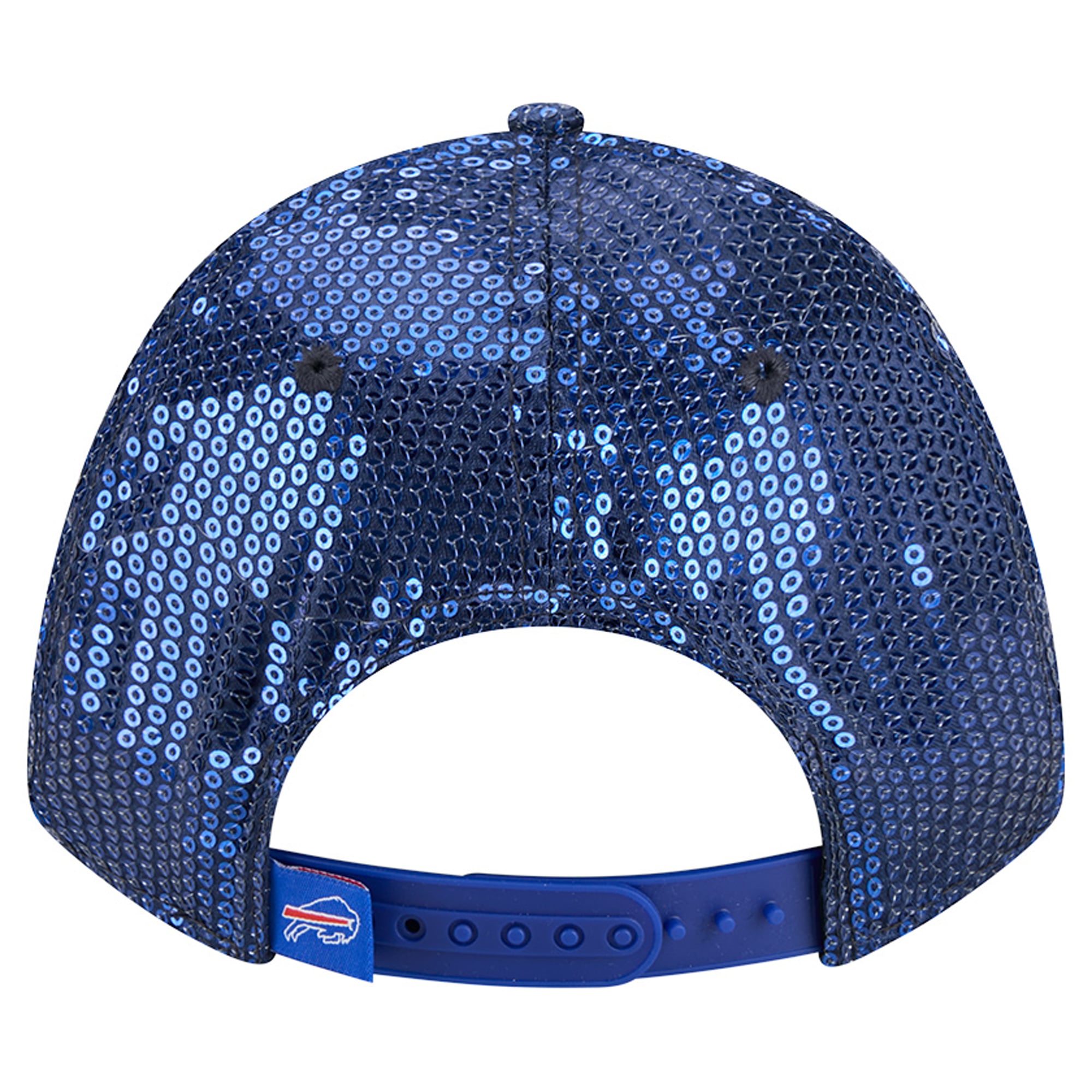Women's New Era Blue Buffalo Bills Sequin Script 9FORTY Adjustable Hat