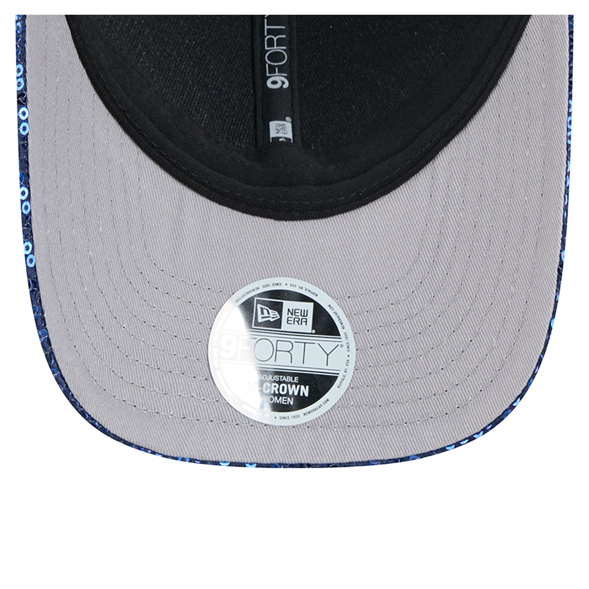Women's New Era Blue Buffalo Bills Sequin Script 9FORTY Adjustable Hat