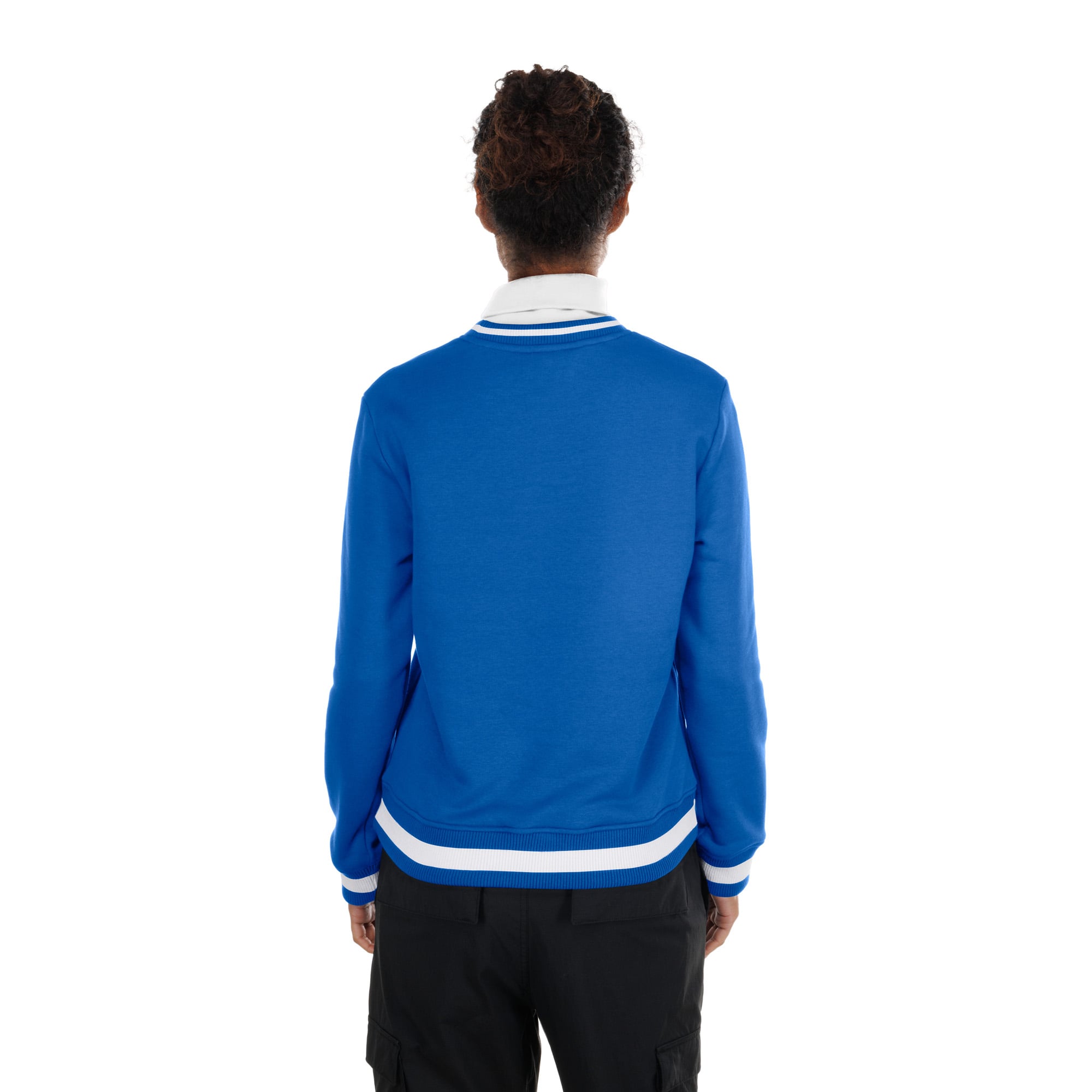 Pull à col roulé New Era bleu Buffalo Bills Sport Classics pour femme