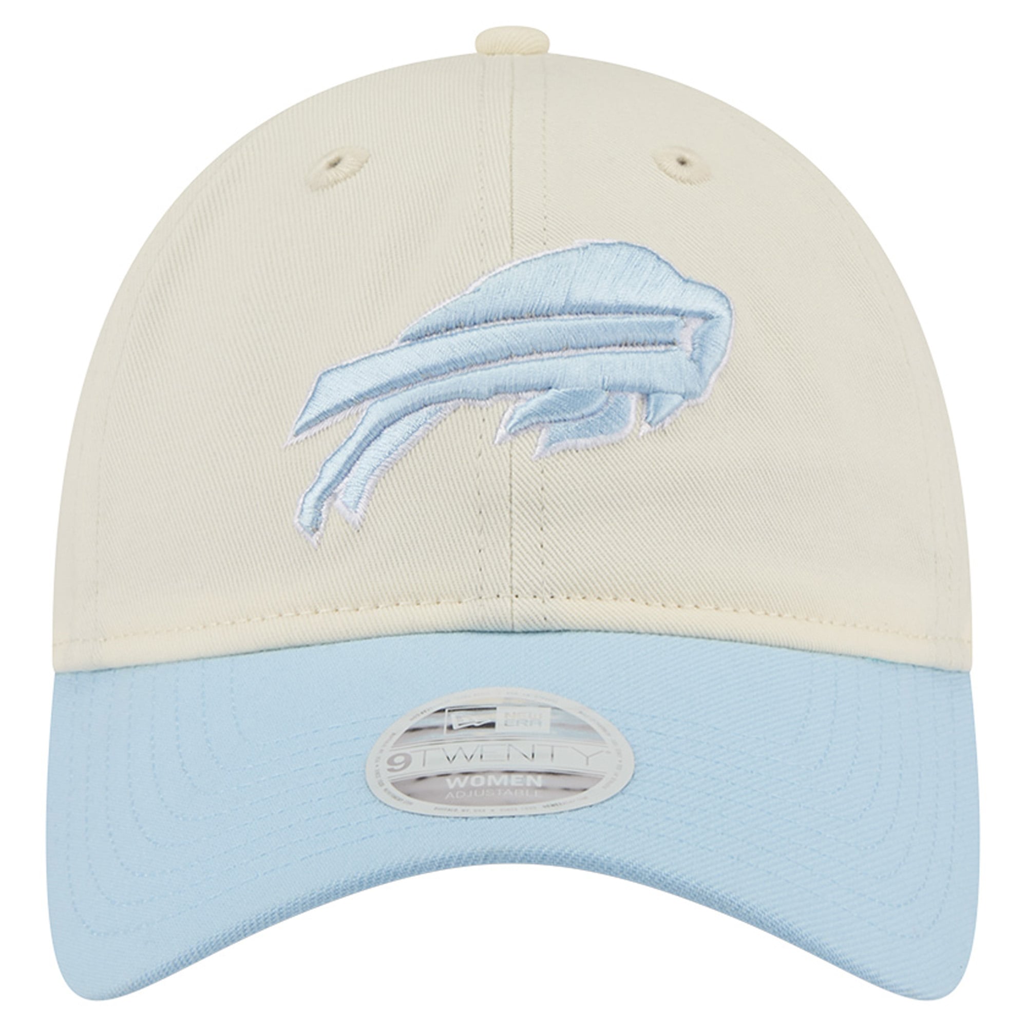 Women's New Era Cream/Coastal Blue Buffalo Bills 9TWENTY Adjustable Hat