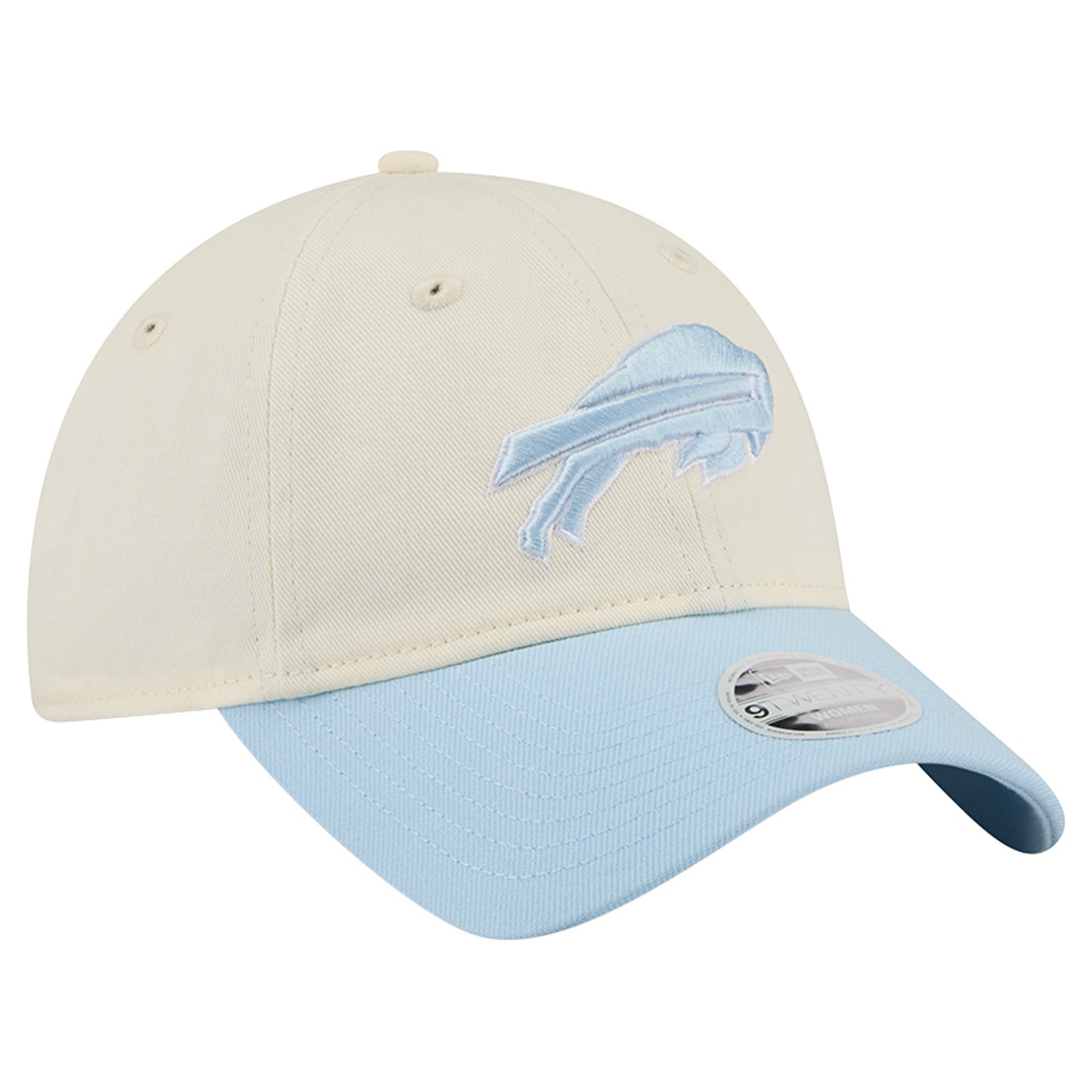 Women's New Era Cream/Coastal Blue Buffalo Bills 9TWENTY Adjustable Hat