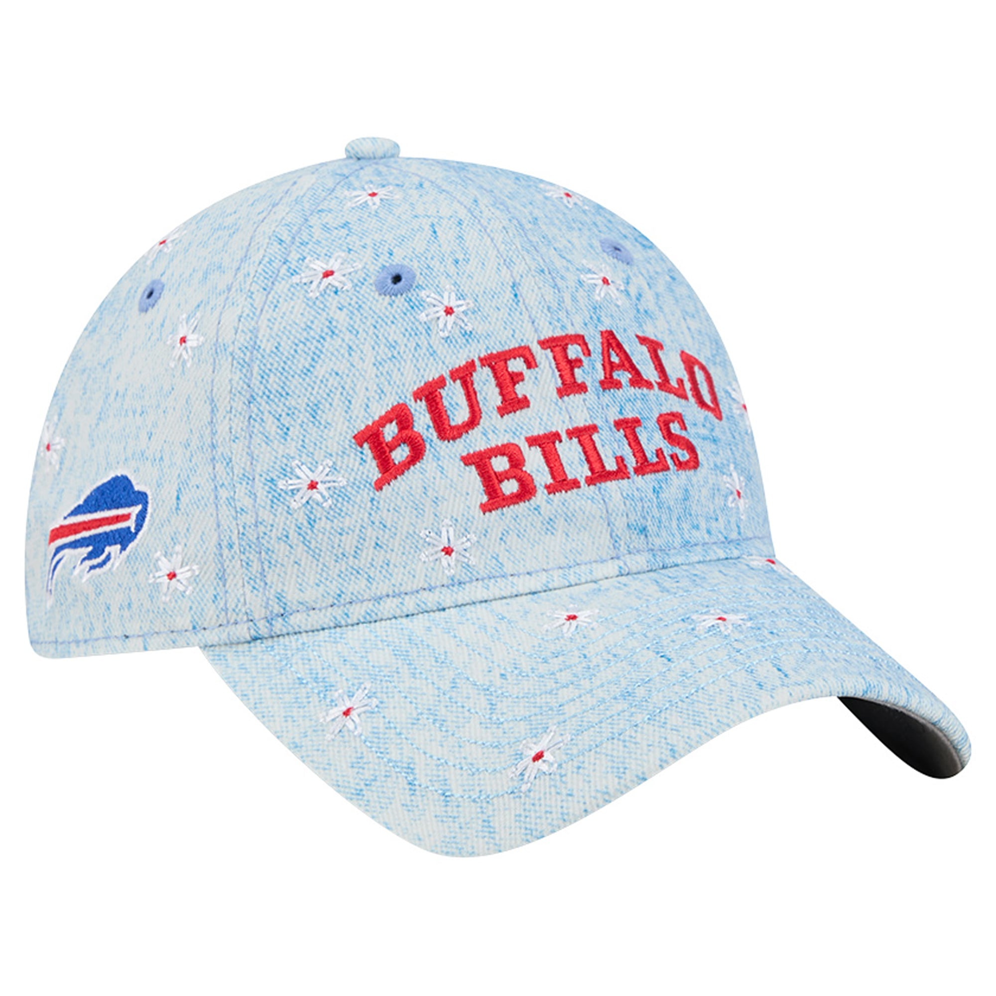 Women's New Era Denim Buffalo Bills Daisy 9TWENTY Adjustable Hat