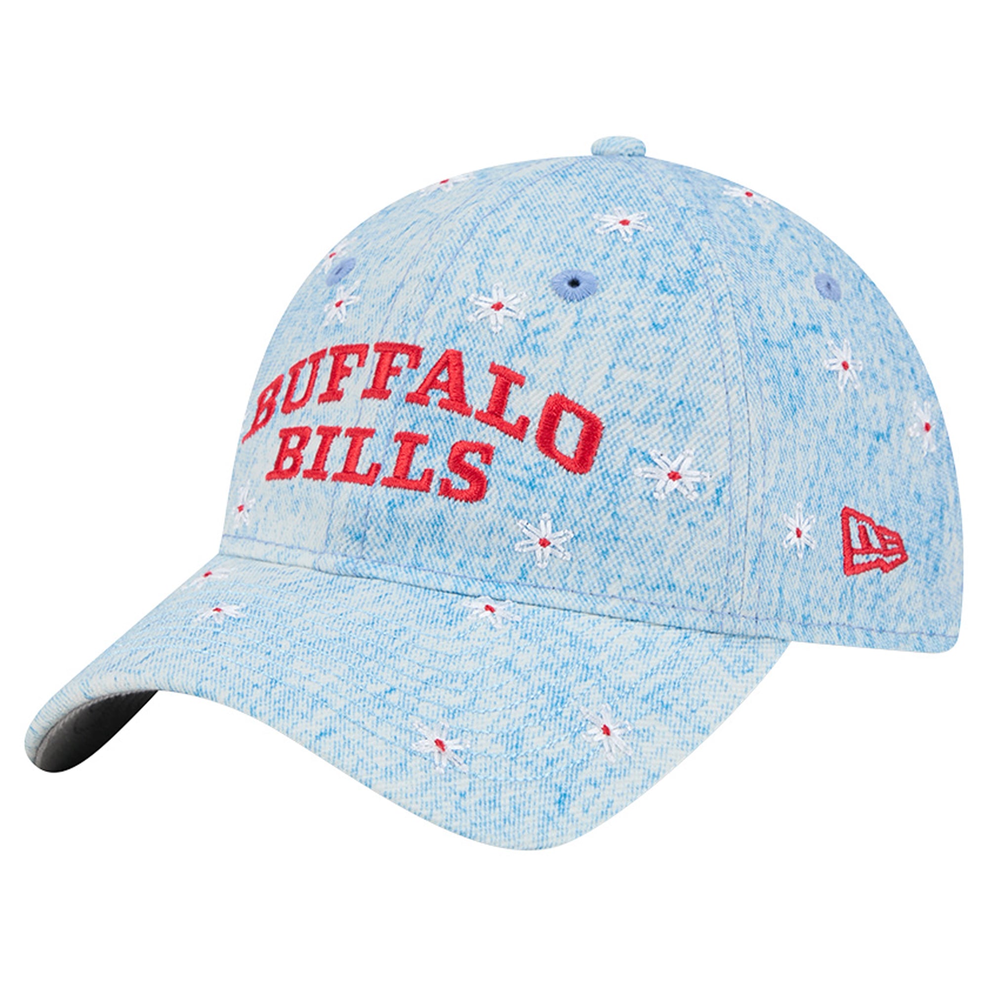 Women's New Era Denim Buffalo Bills Daisy 9TWENTY Adjustable Hat