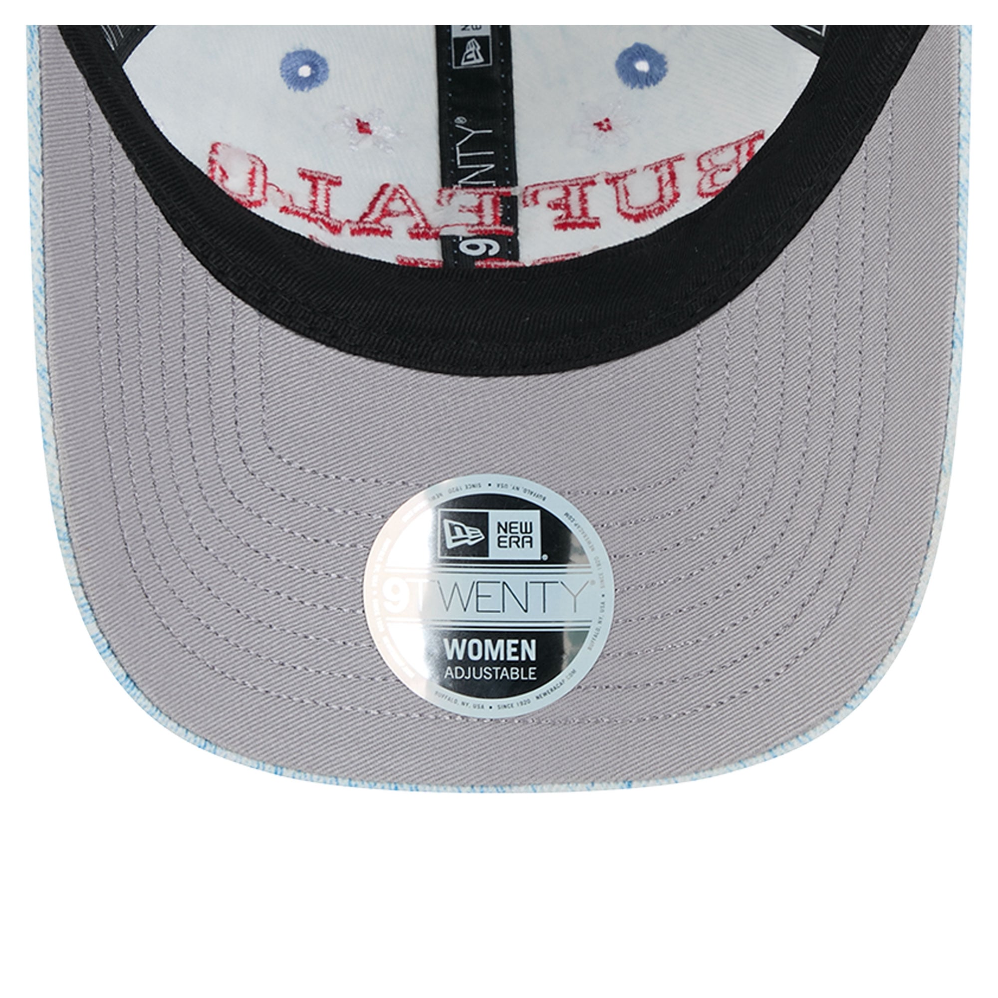 Women's New Era Denim Buffalo Bills Daisy 9TWENTY Adjustable Hat