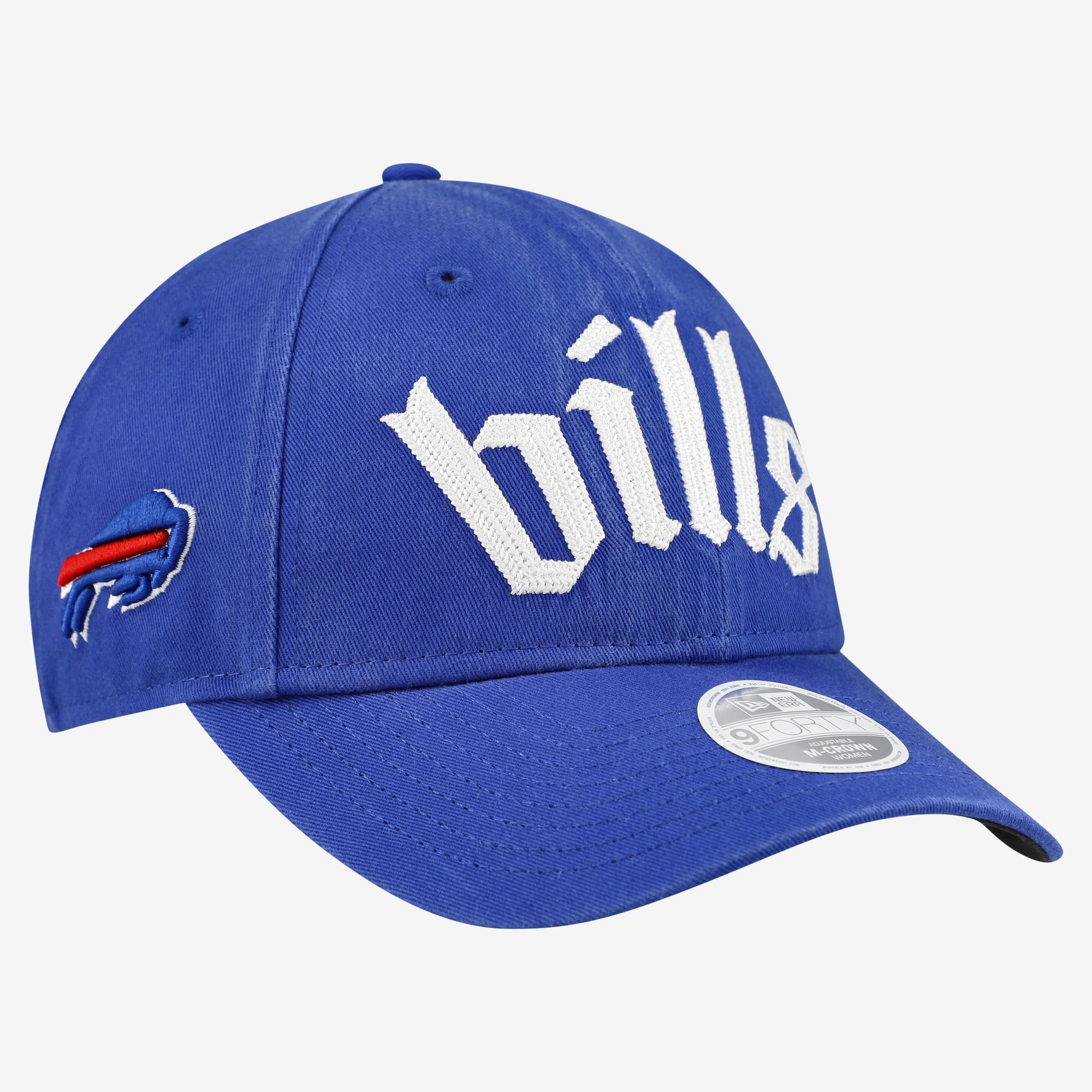 Casquette ajustable New Era Royal Buffalo Bills 9FORTY M-Crown pour femme