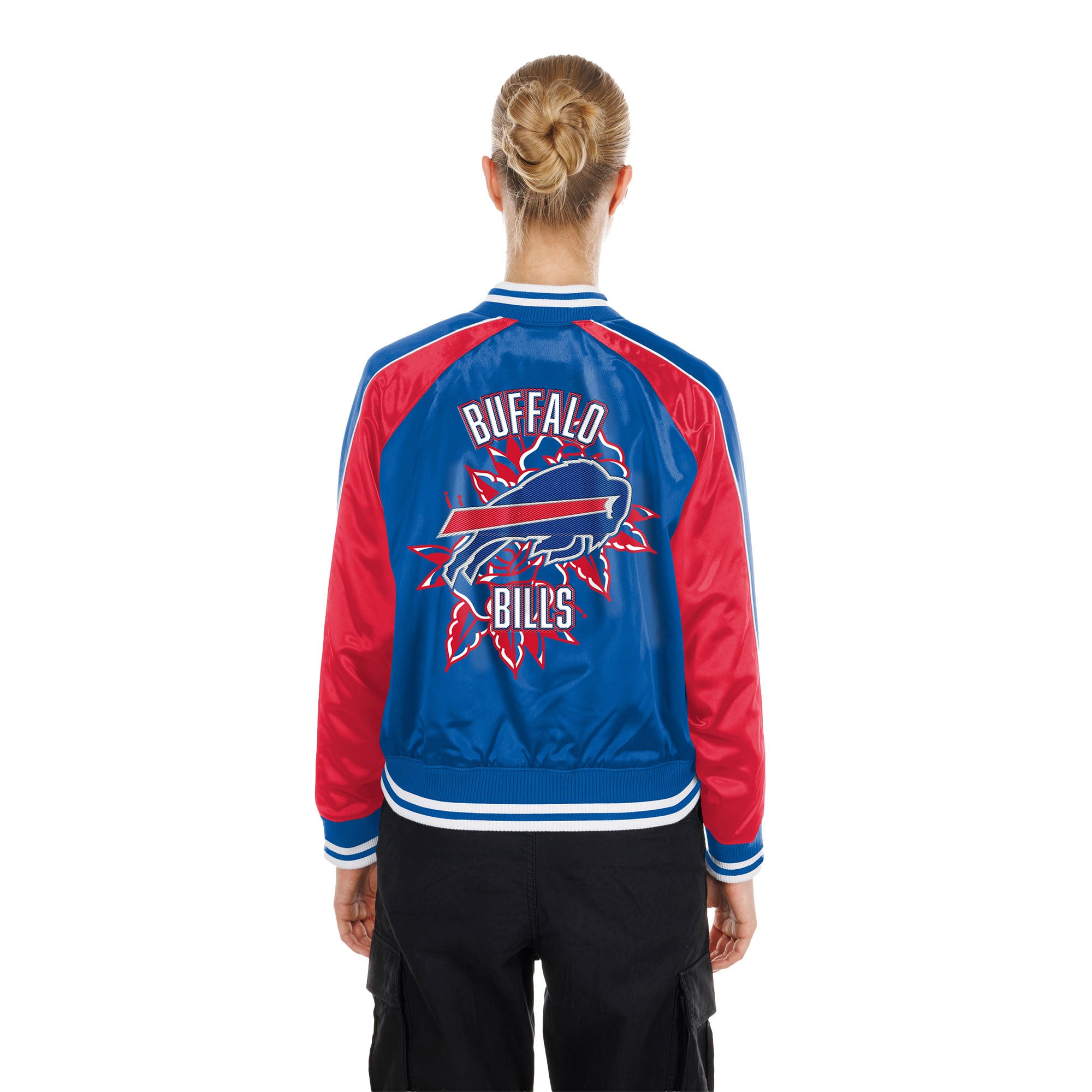 Veste en satin New Era Royal Buffalo Bills Lifestyle pour femme