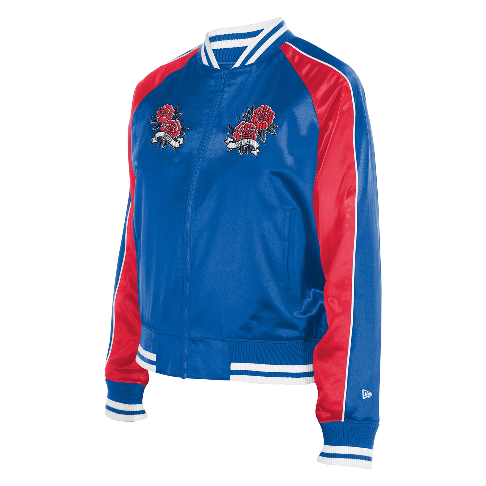 Veste en satin New Era Royal Buffalo Bills Lifestyle pour femme