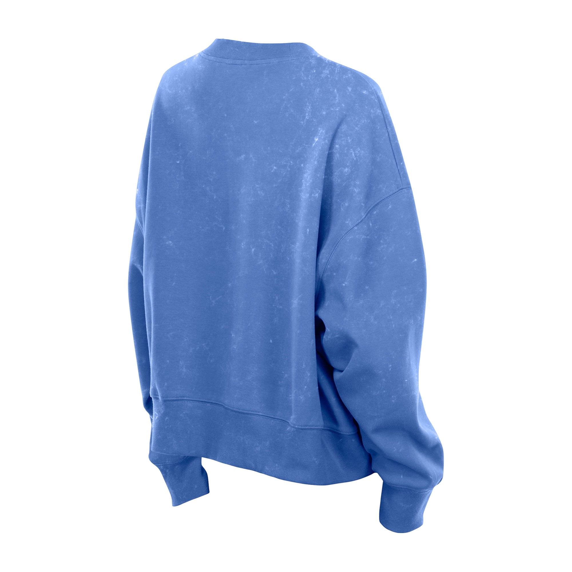 Sweat-shirt à col rond en molleton délavé New Era Royal Buffalo Bills pour femme