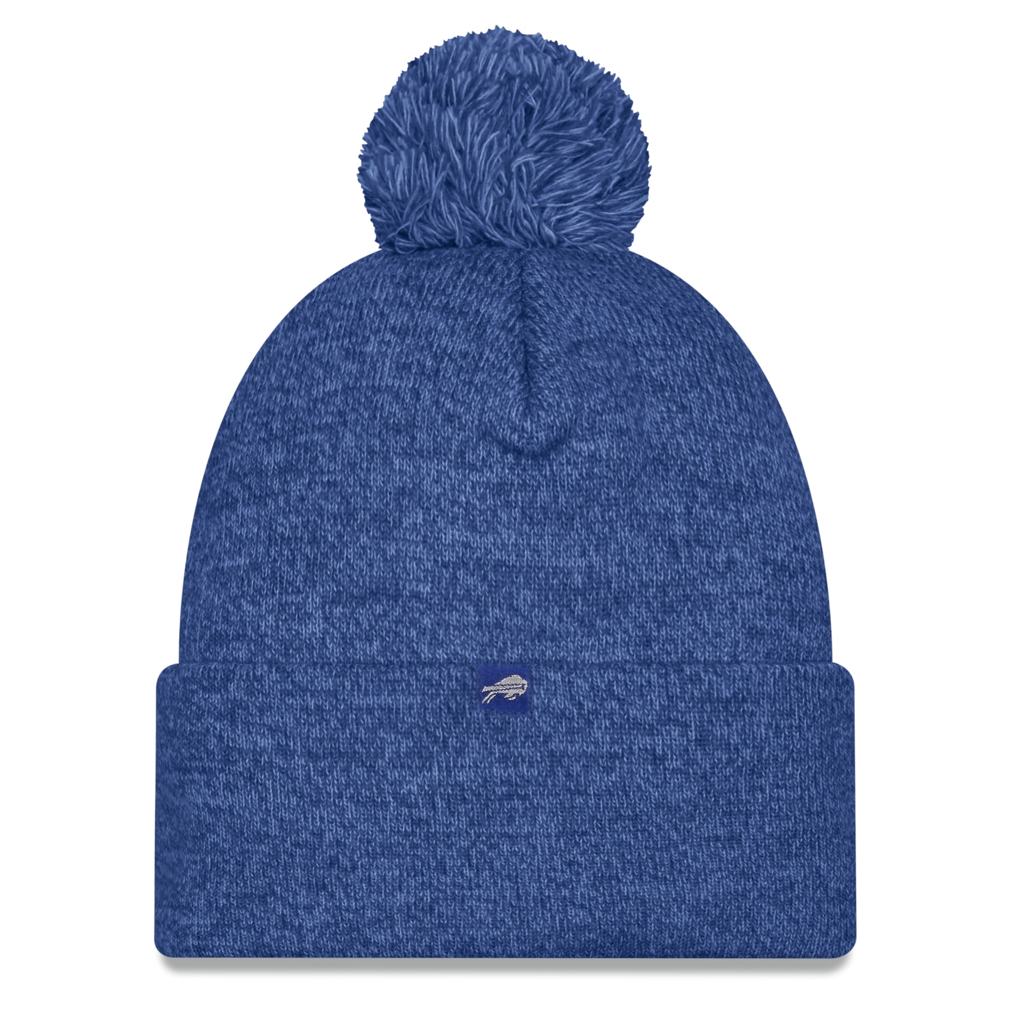 Women's New Era White Buffalo Bills Rivalries Collection Fan Pack Marled Cuffed Knit Hat with Pom