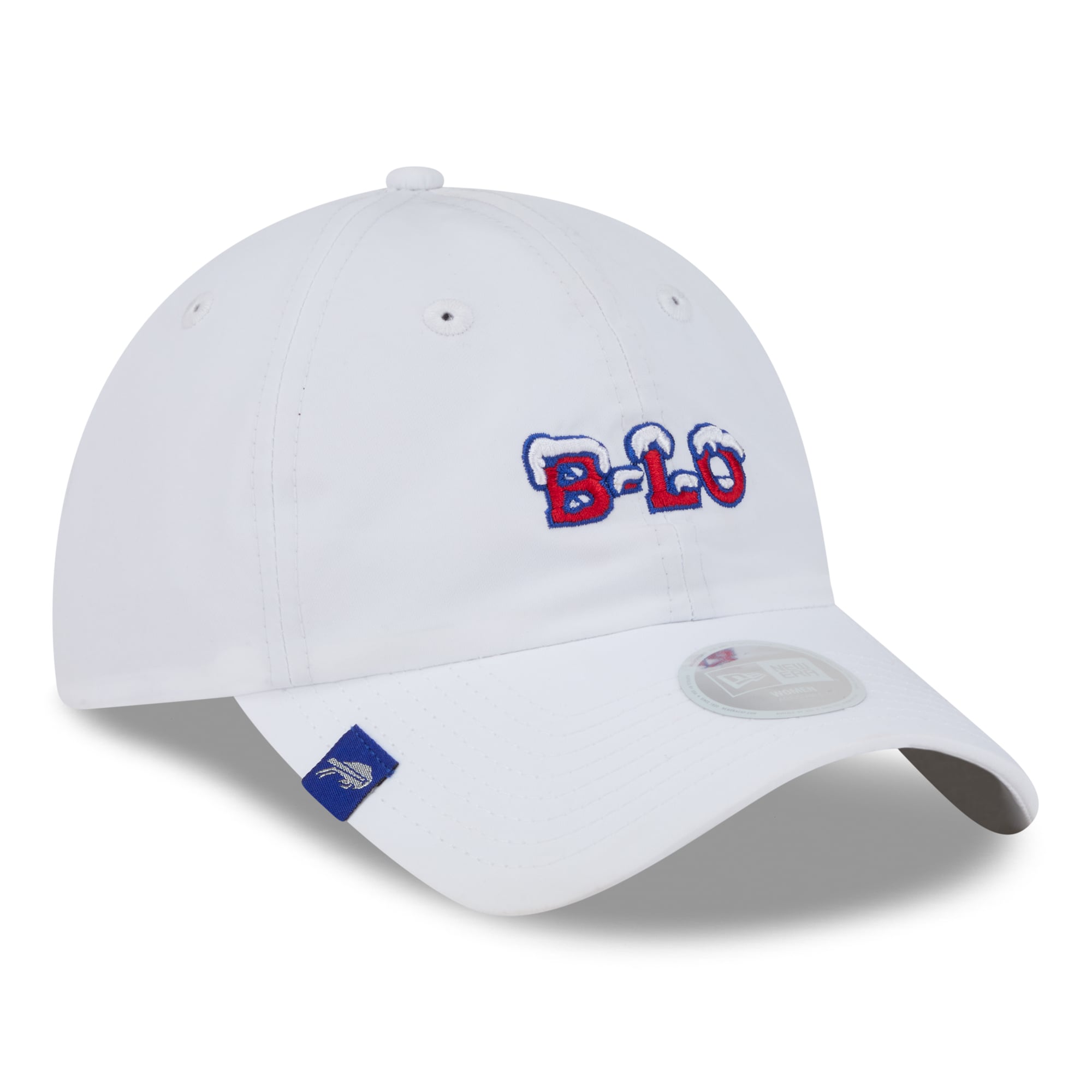 Women's New Era White Buffalo Bills Rivalries Collection Fan Pack Ponytail 9TWENTY Adjustable Hat
