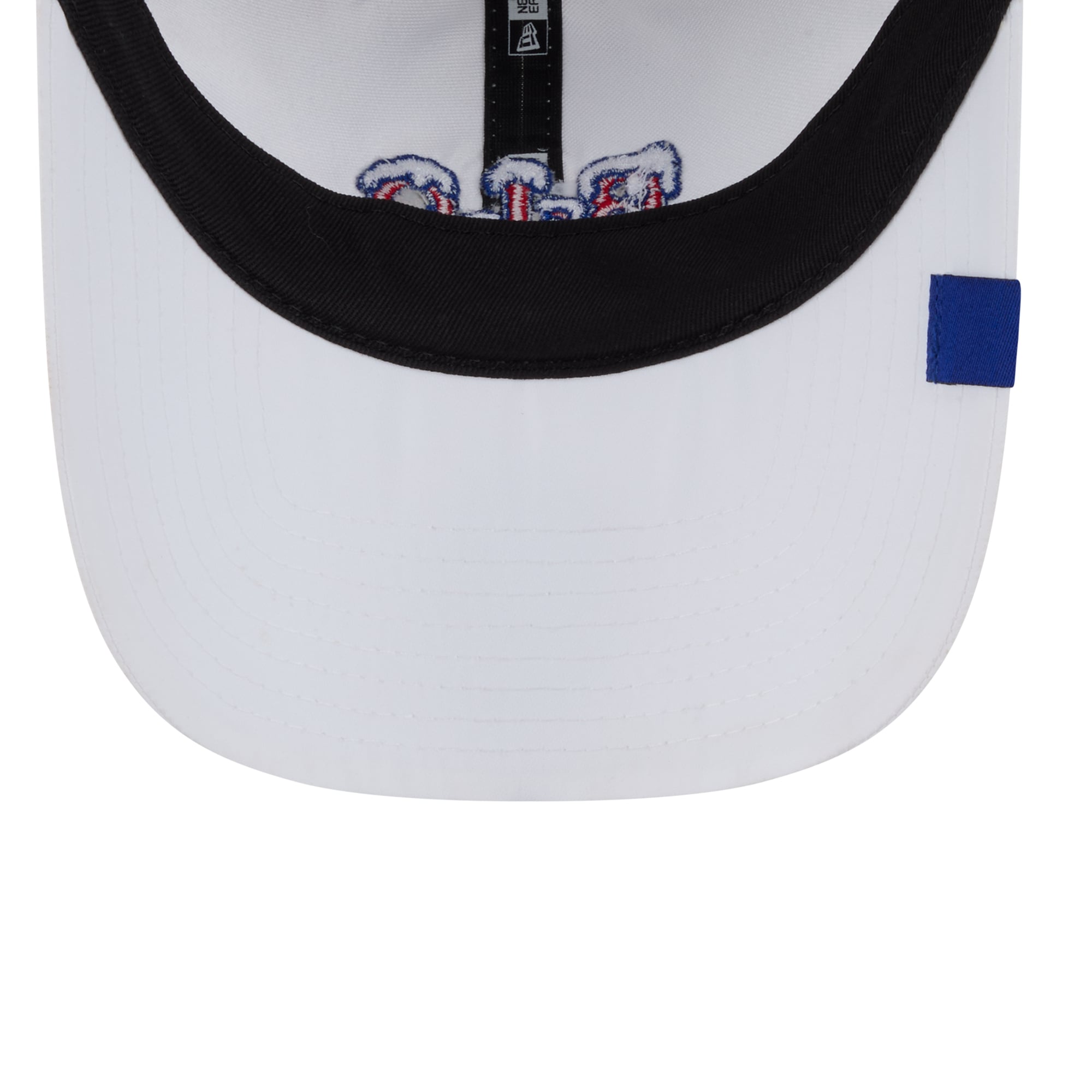Women's New Era White Buffalo Bills Rivalries Collection Fan Pack Ponytail 9TWENTY Adjustable Hat