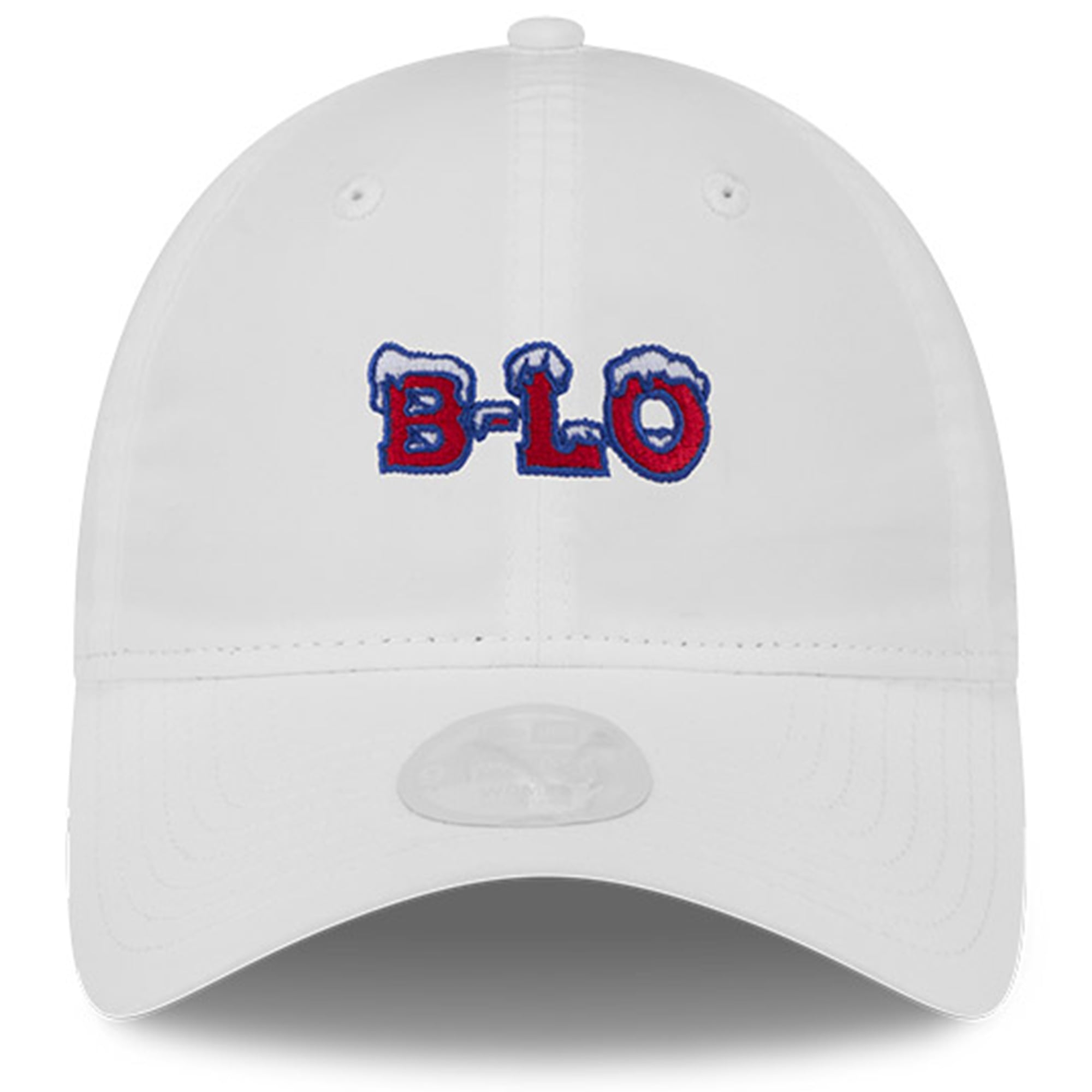Women's New Era White Buffalo Bills Rivalries Collection Pony Tail Adjustable Hat