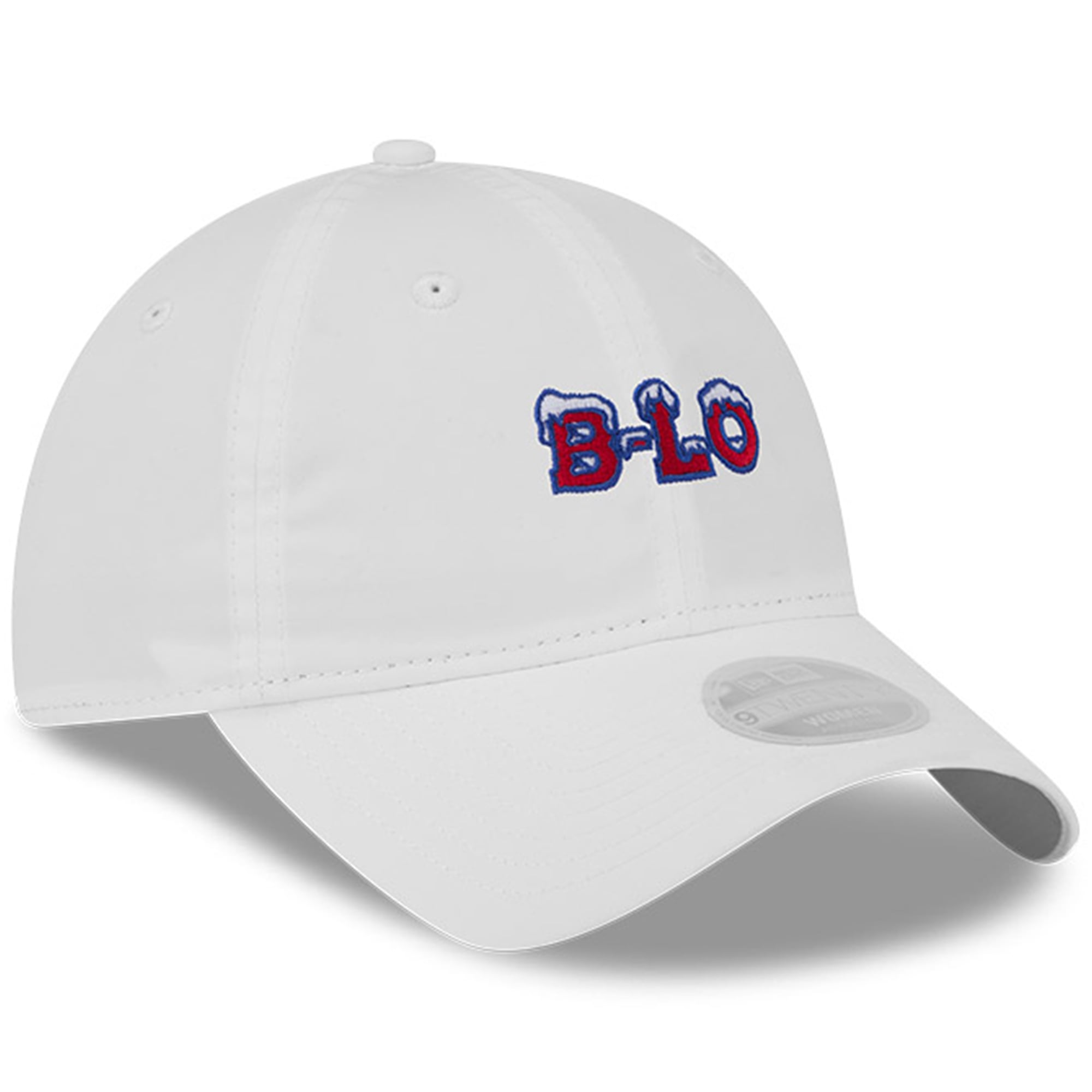 Women's New Era White Buffalo Bills Rivalries Collection Pony Tail Adjustable Hat