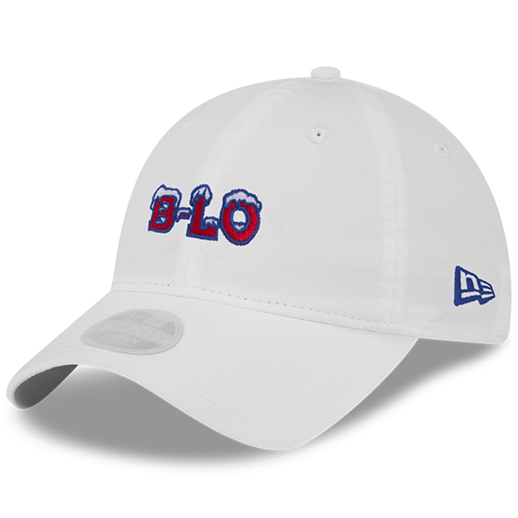 Women's New Era White Buffalo Bills Rivalries Collection Pony Tail Adjustable Hat