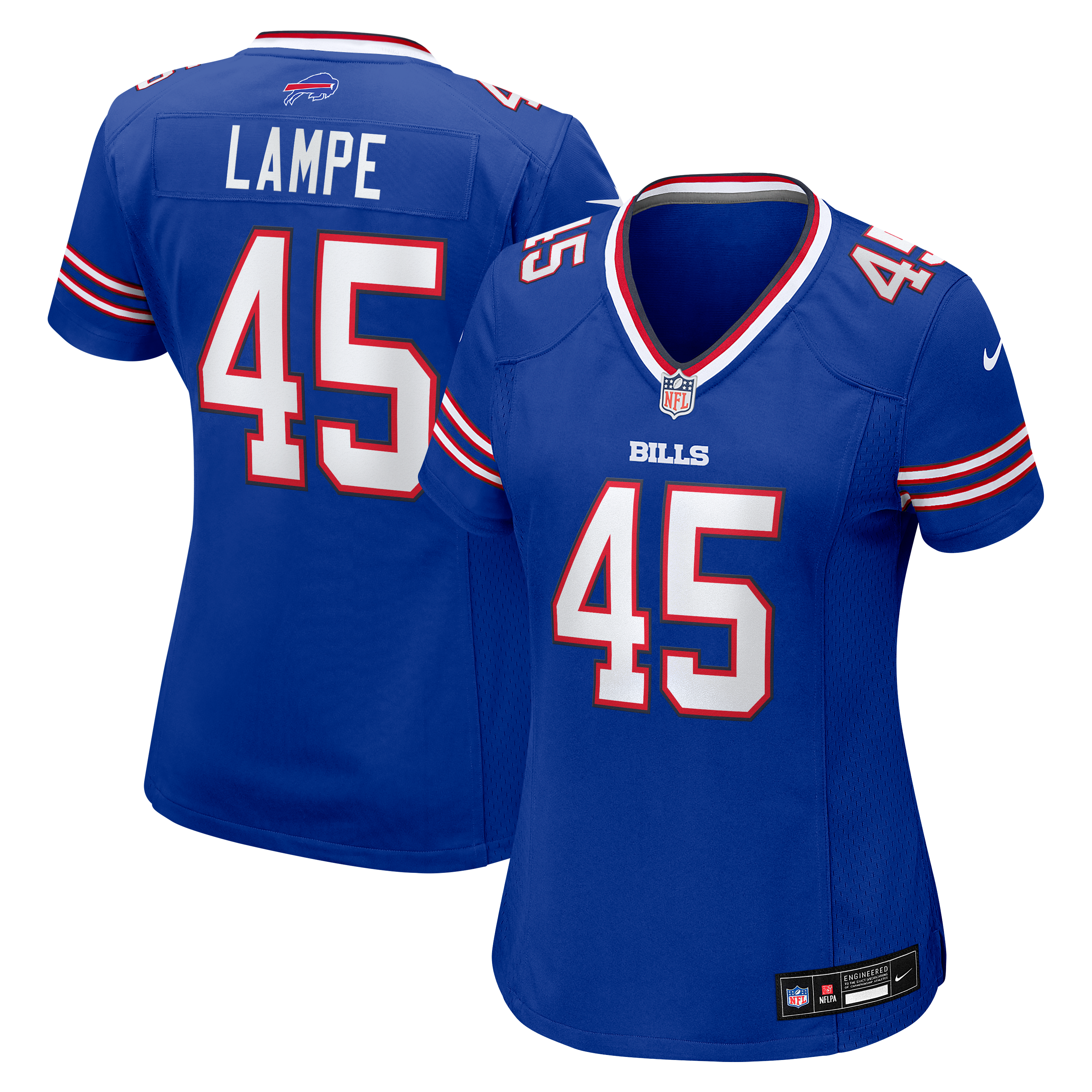Maillot de match Nike Brock Lampe Royal Buffalo Bills pour femme