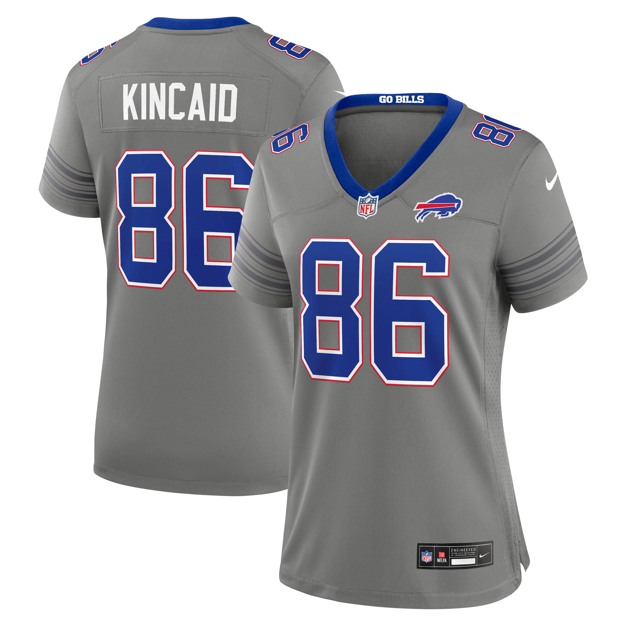 Maillot de match à domicile Nike Dalton Kincaid Royal Buffalo Bills pour femme