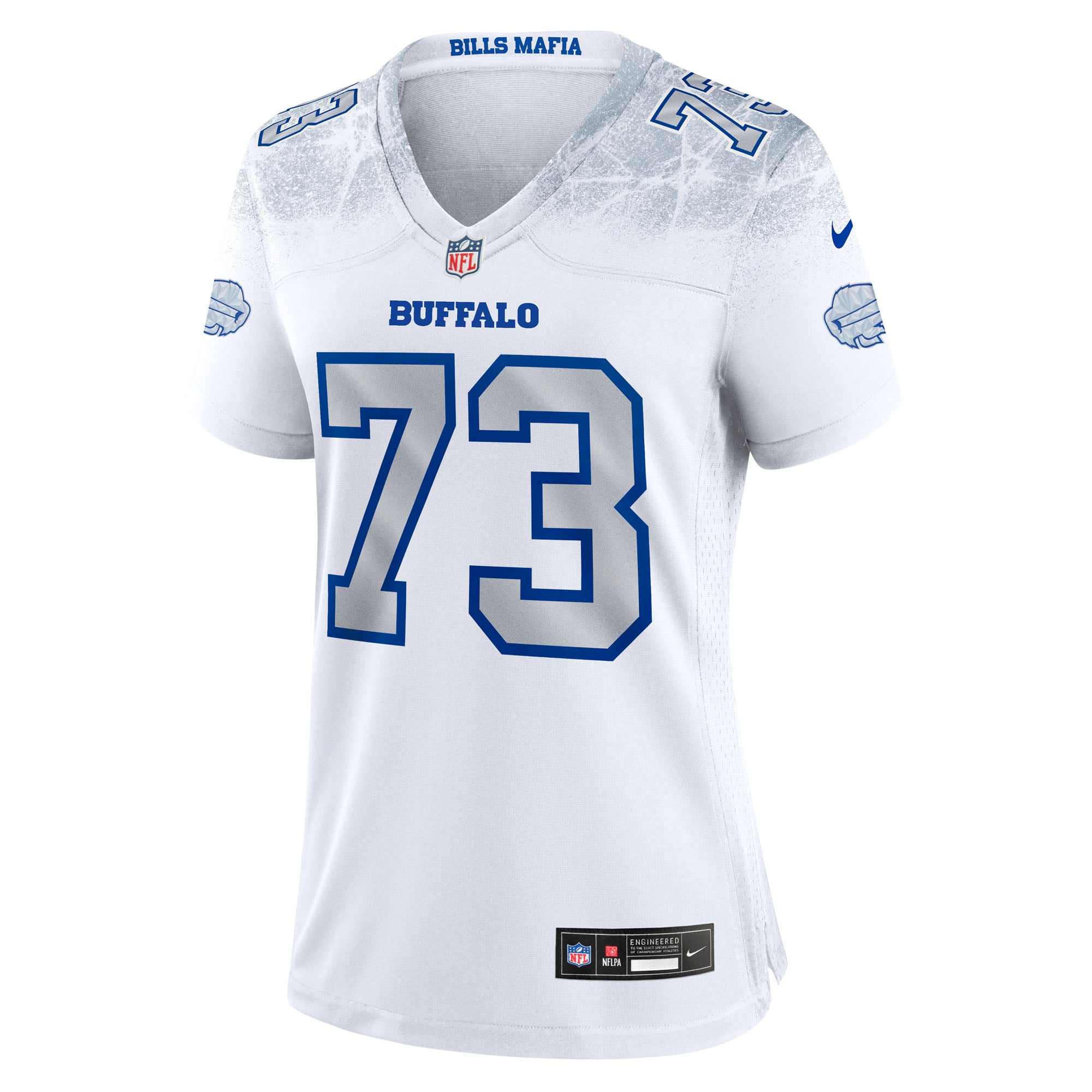 Maillot de match Nike Dion Dawkins blanc la collection Rivalries des Buffalo Bills pour femmes