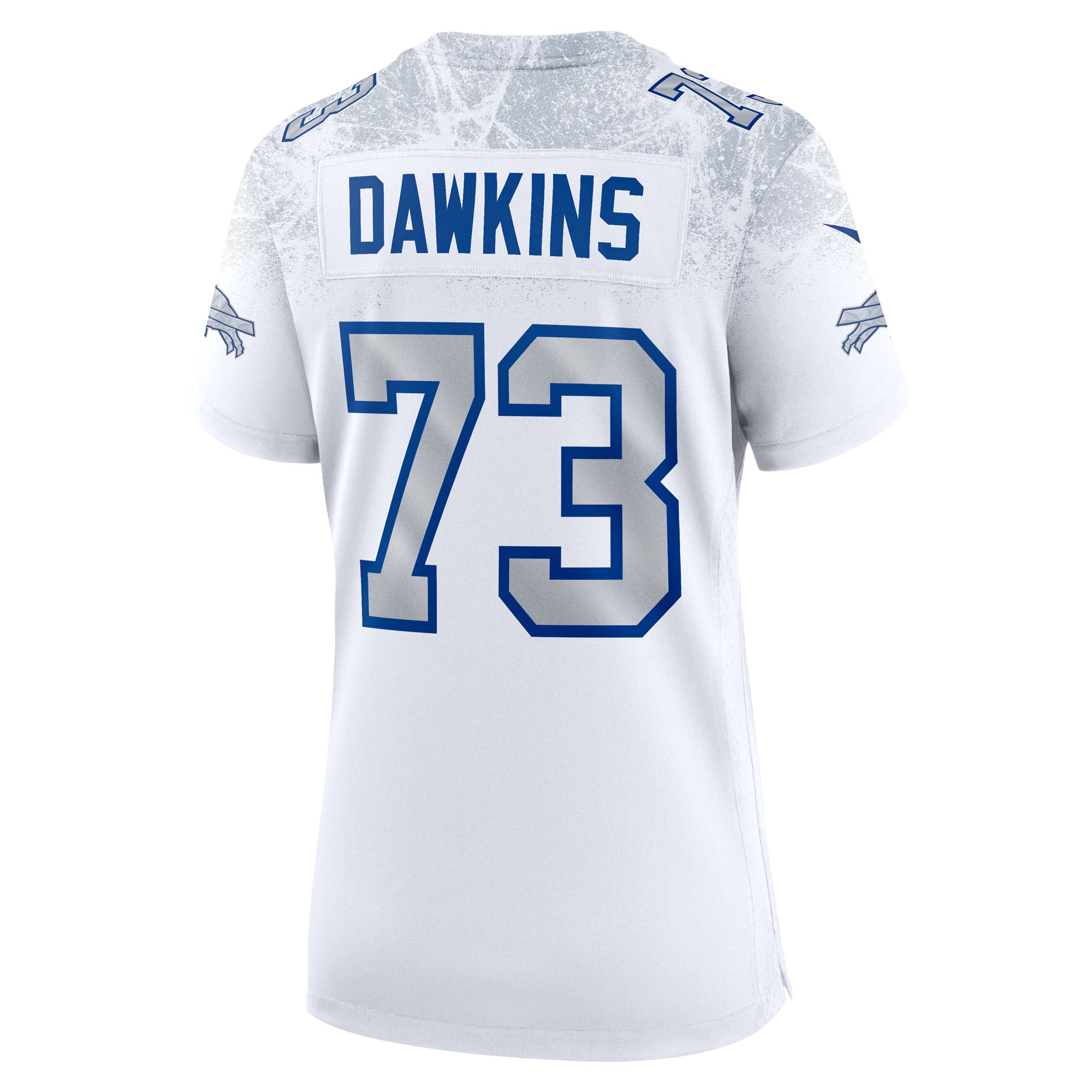 Maillot de match Nike Dion Dawkins blanc la collection Rivalries des Buffalo Bills pour femmes