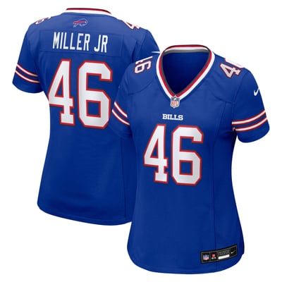 DJ Miller Jr. Buffalo Bills Nike Women's Team Game Jersey - Royal