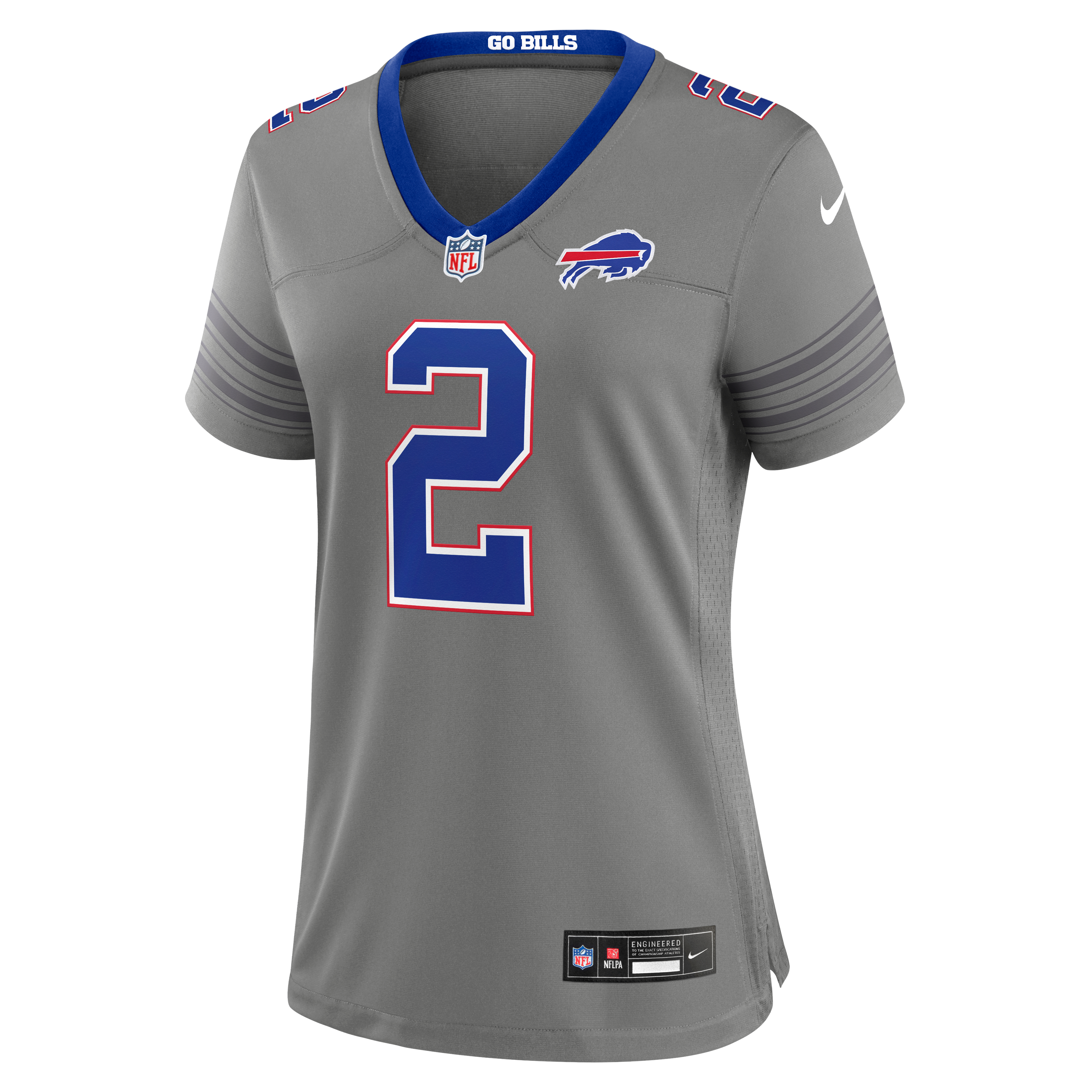 Women's Nike D.J. Moore Gray Buffalo Bills Alternate Game Jersey