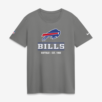Buffalo Bills Nike Women's Alt Dri-FIT T-Shirt - Gray