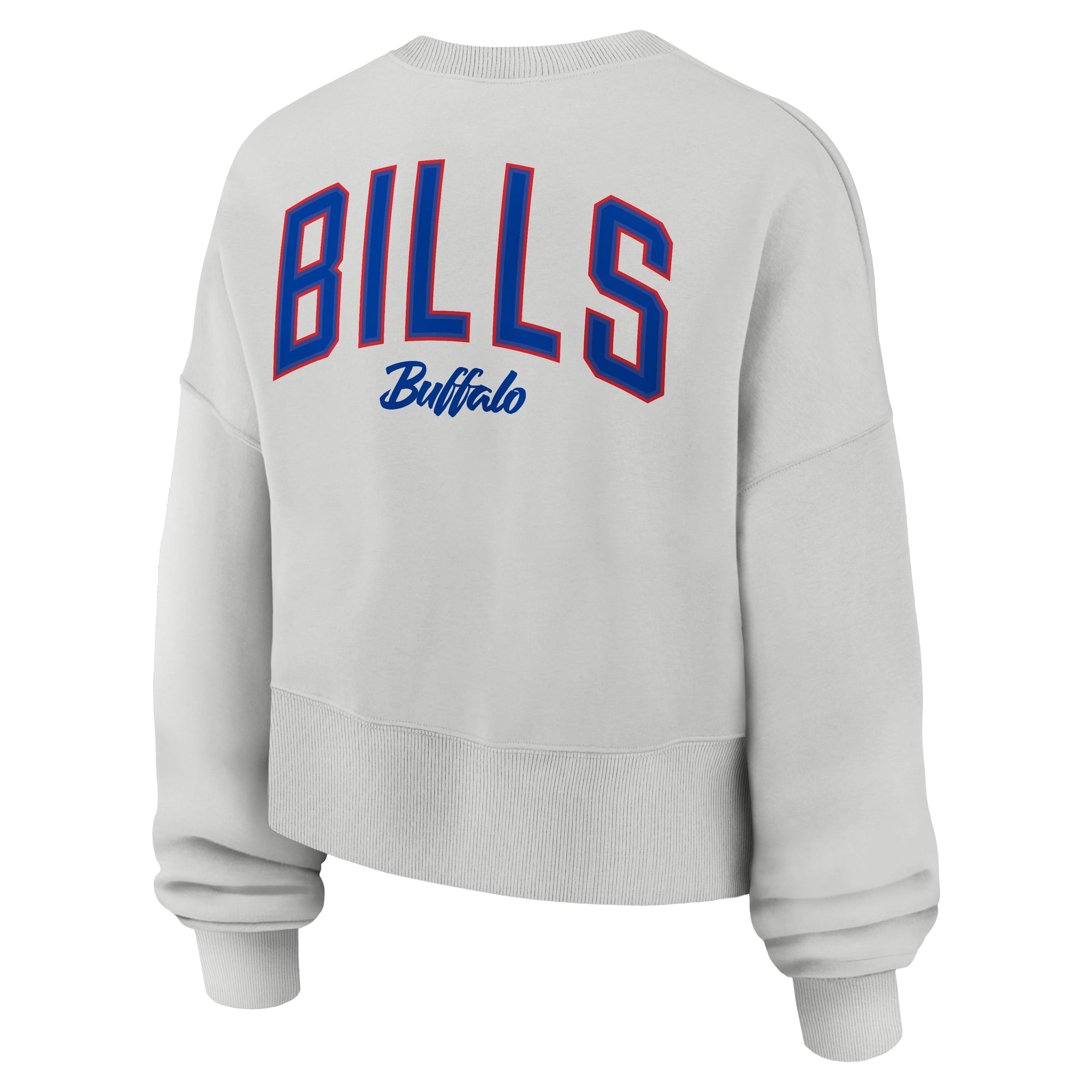 Women's Nike Gray Buffalo Bills Oversized Primetime Phoenix Fleece Sweatshirt