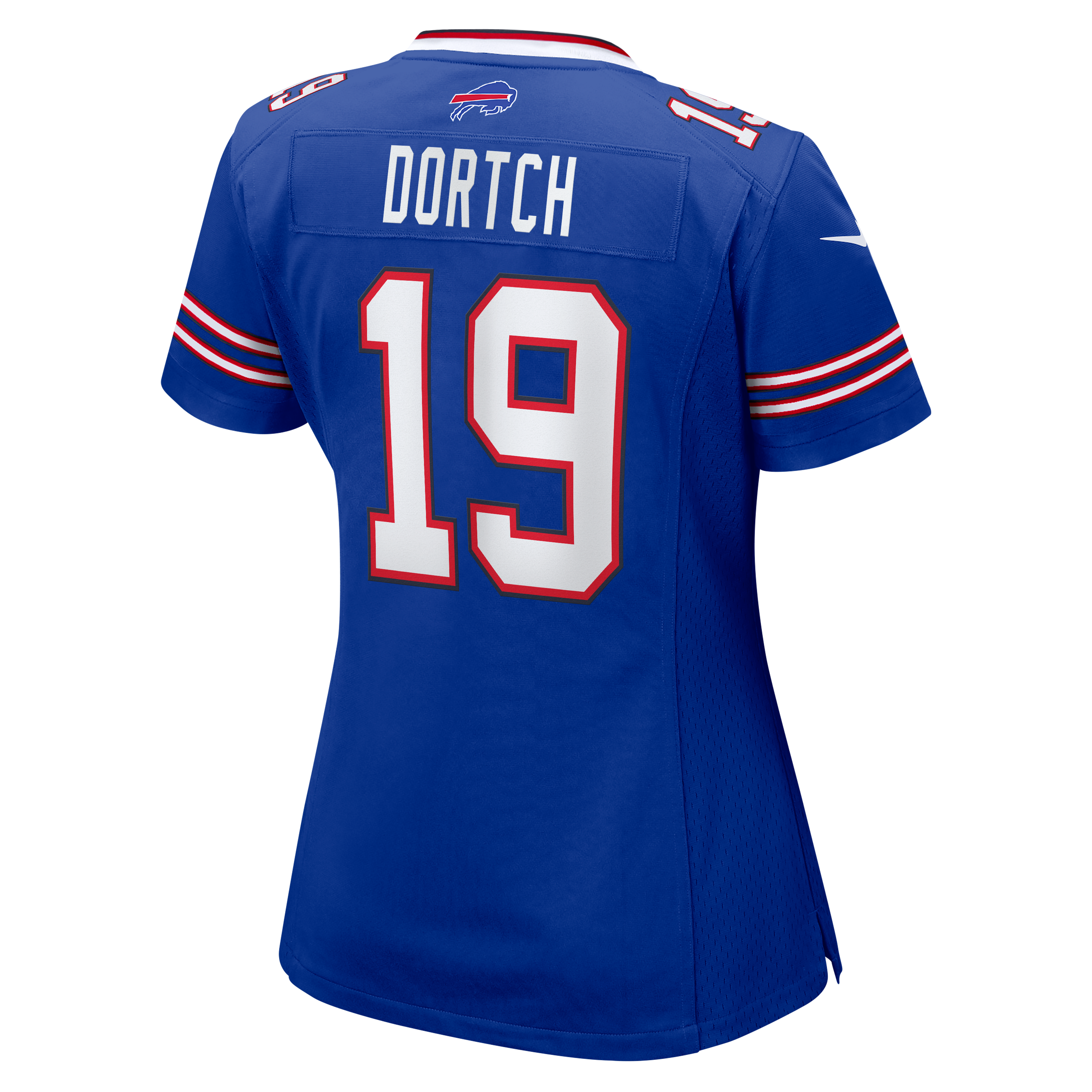 Maillot de match Nike Greg Dortch Royal Buffalo Bills pour femmes