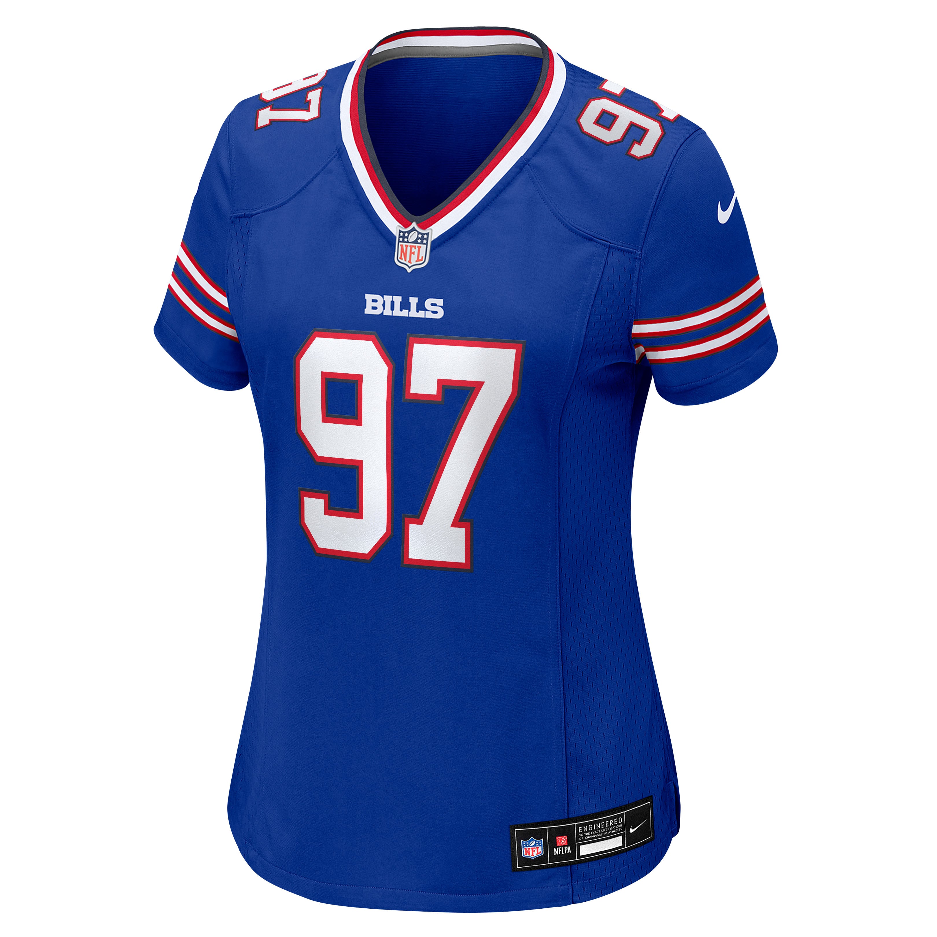 Maillot de match Nike Greg Gaines Royal Buffalo Bills pour femmes