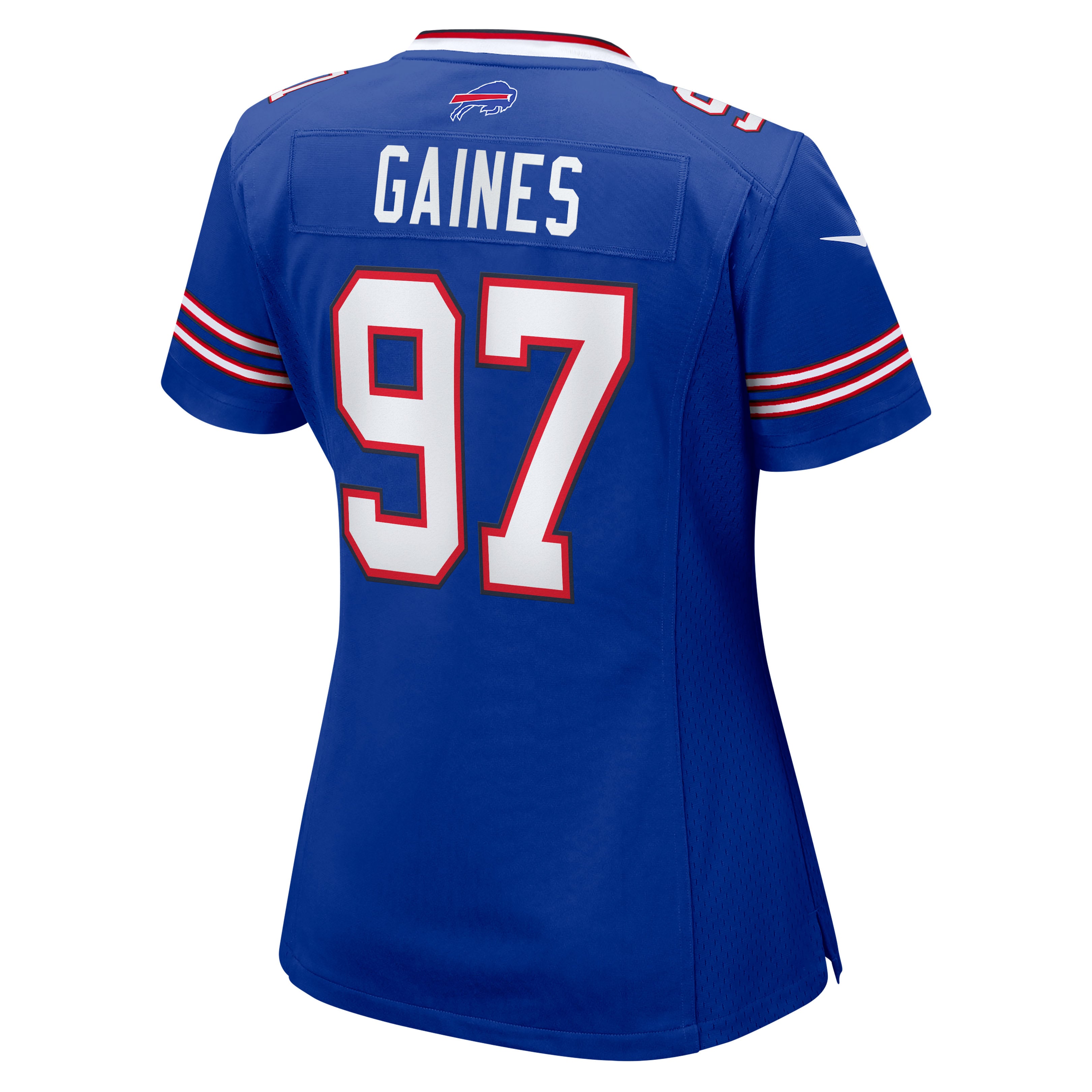 Maillot de match Nike Greg Gaines Royal Buffalo Bills pour femmes