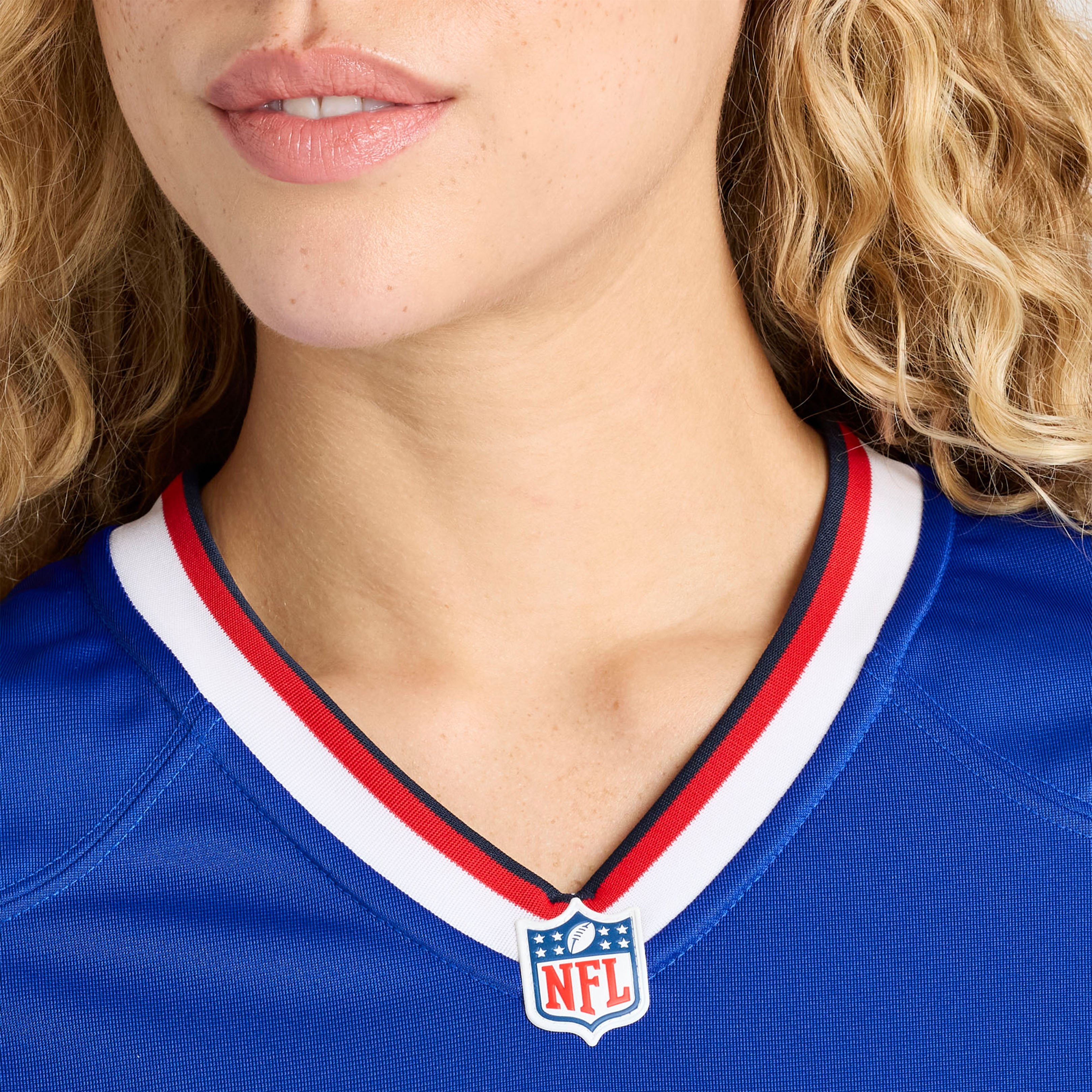Maillot de match Nike Greg Gaines Royal Buffalo Bills pour femmes