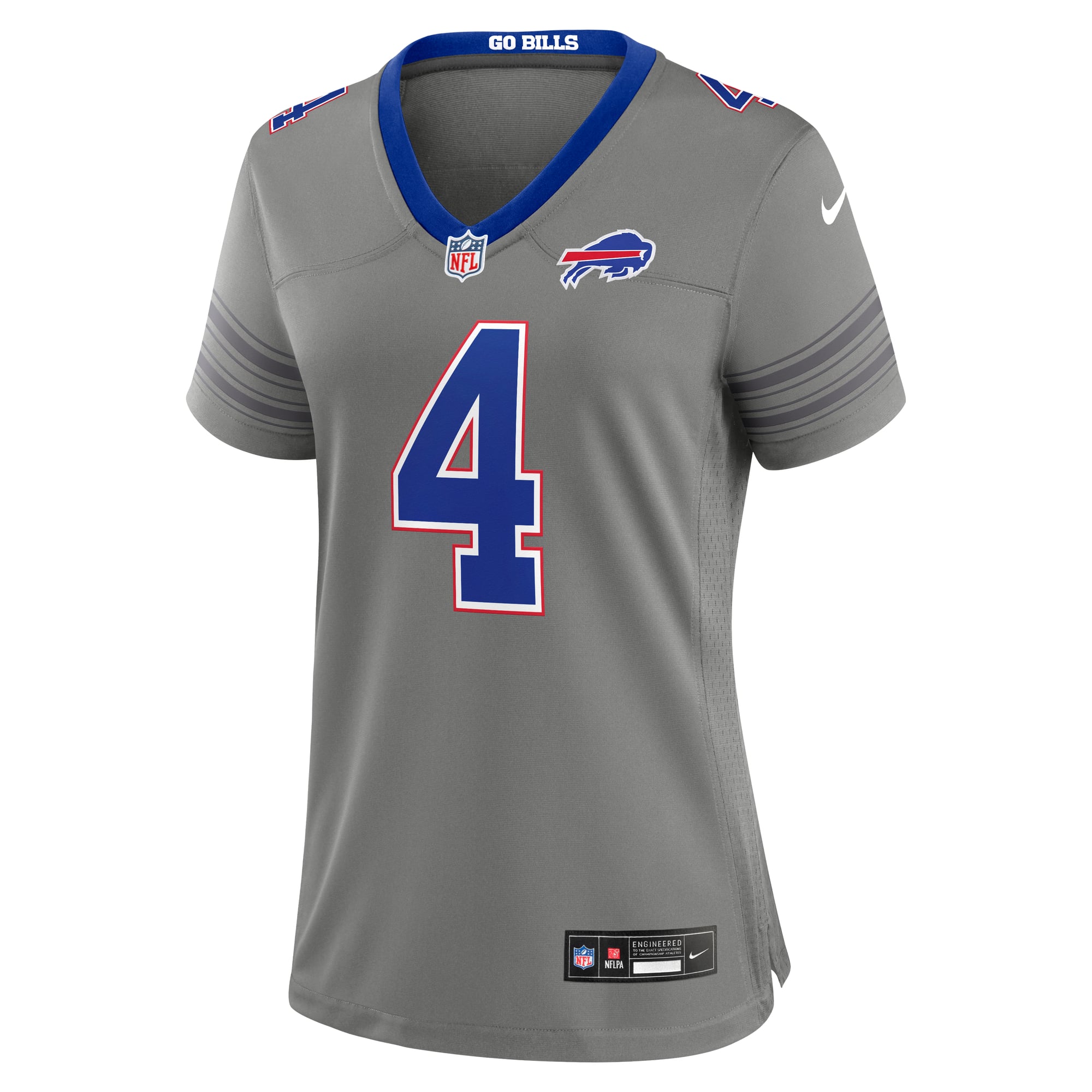Women's Nike James Cook III Gray Buffalo Bills Nickel City Game Jersey