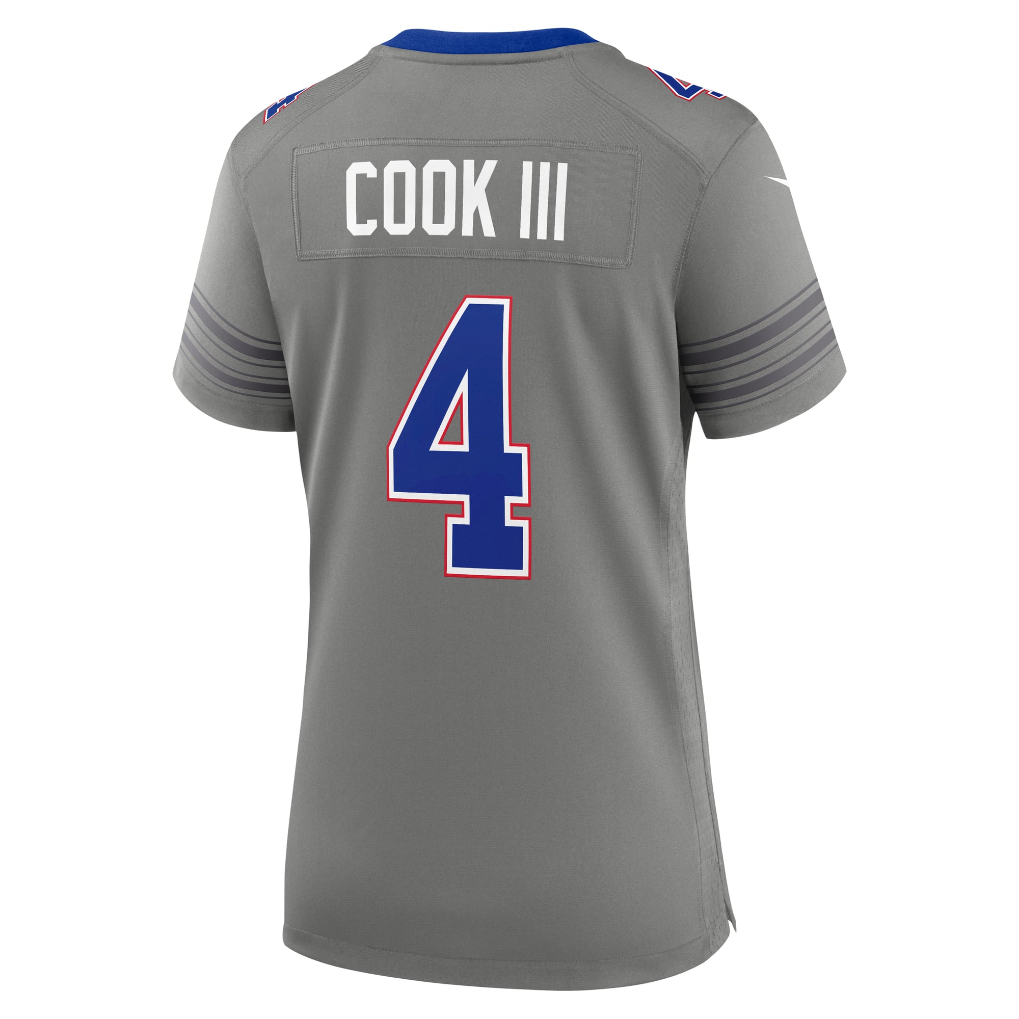 Women's Nike James Cook III Gray Buffalo Bills Nickel City Game Jersey