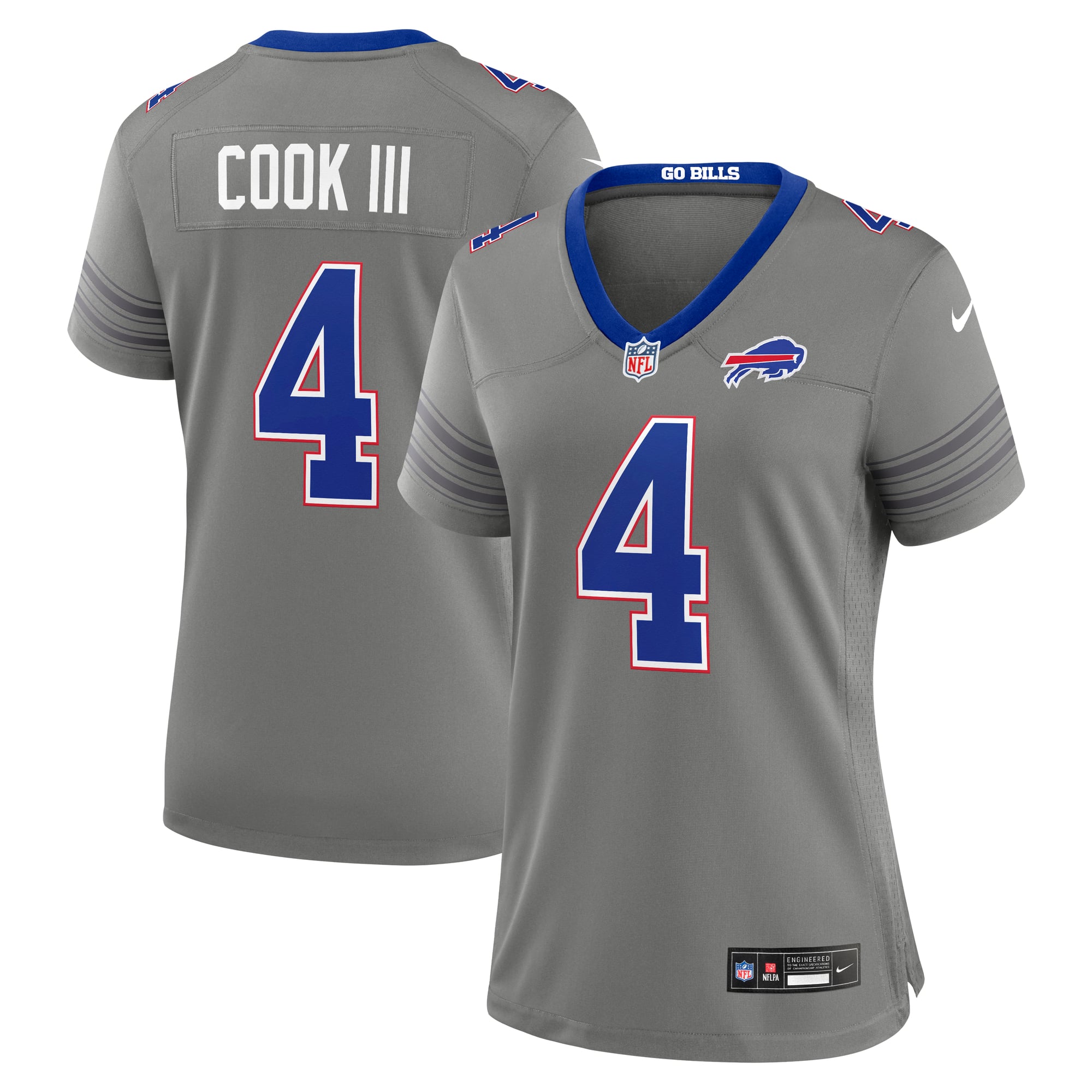 Women's Nike James Cook III Royal Buffalo Bills Team Game Jersey