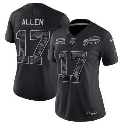 Josh Allen Buffalo Bills Nike Women's 2026 Salute to Service Stitched Limited Jersey - Black