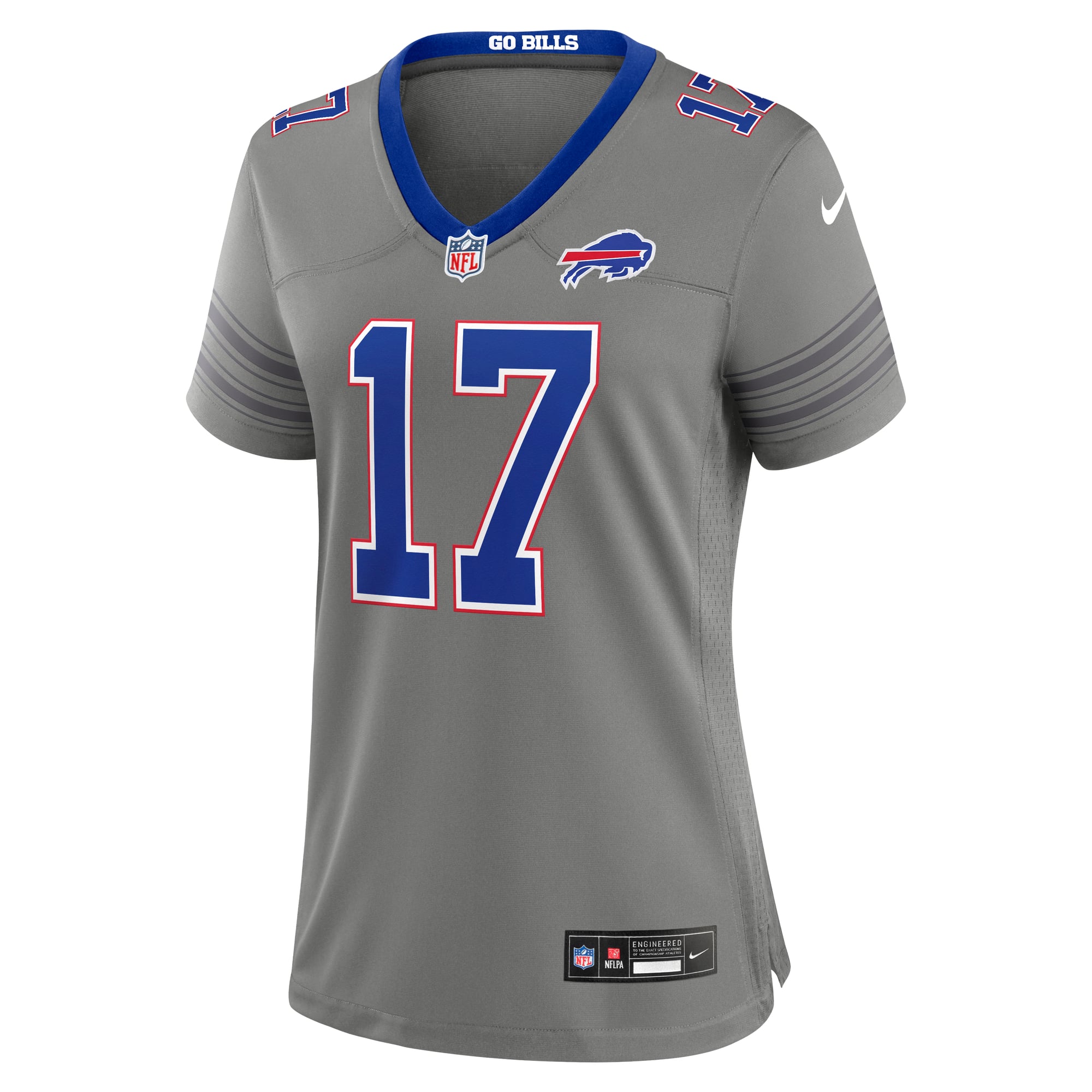Women's Nike Josh Allen Gray Buffalo Bills Nickel City Game Jersey