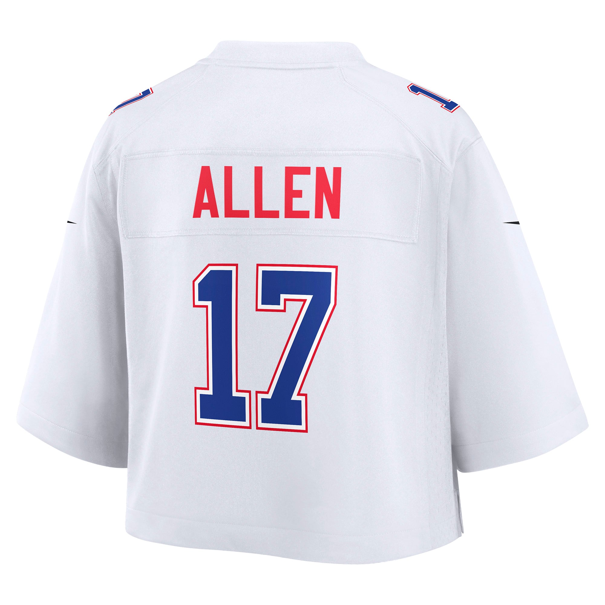 Women's Nike Josh Allen White Buffalo Bills Cropped Fashion Game Jersey